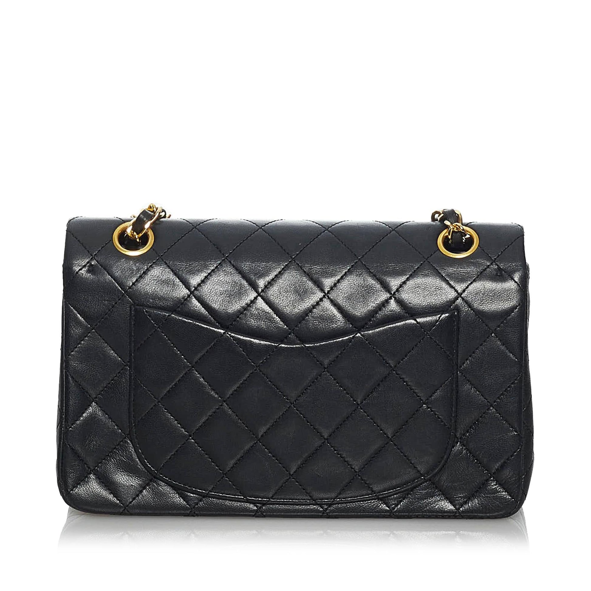 Chanel Classic Lambskin Double Flap SHG Small Handbag 6