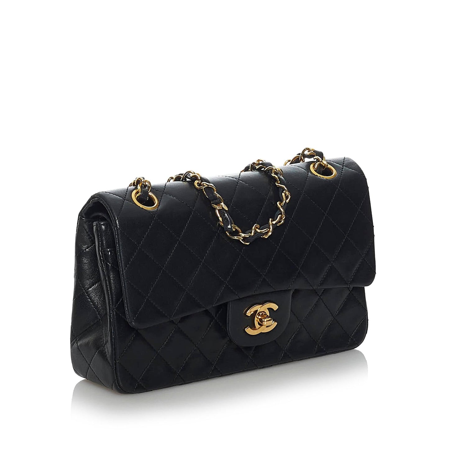 Chanel Classic Lambskin Double Flap SHG Small Handbag 6