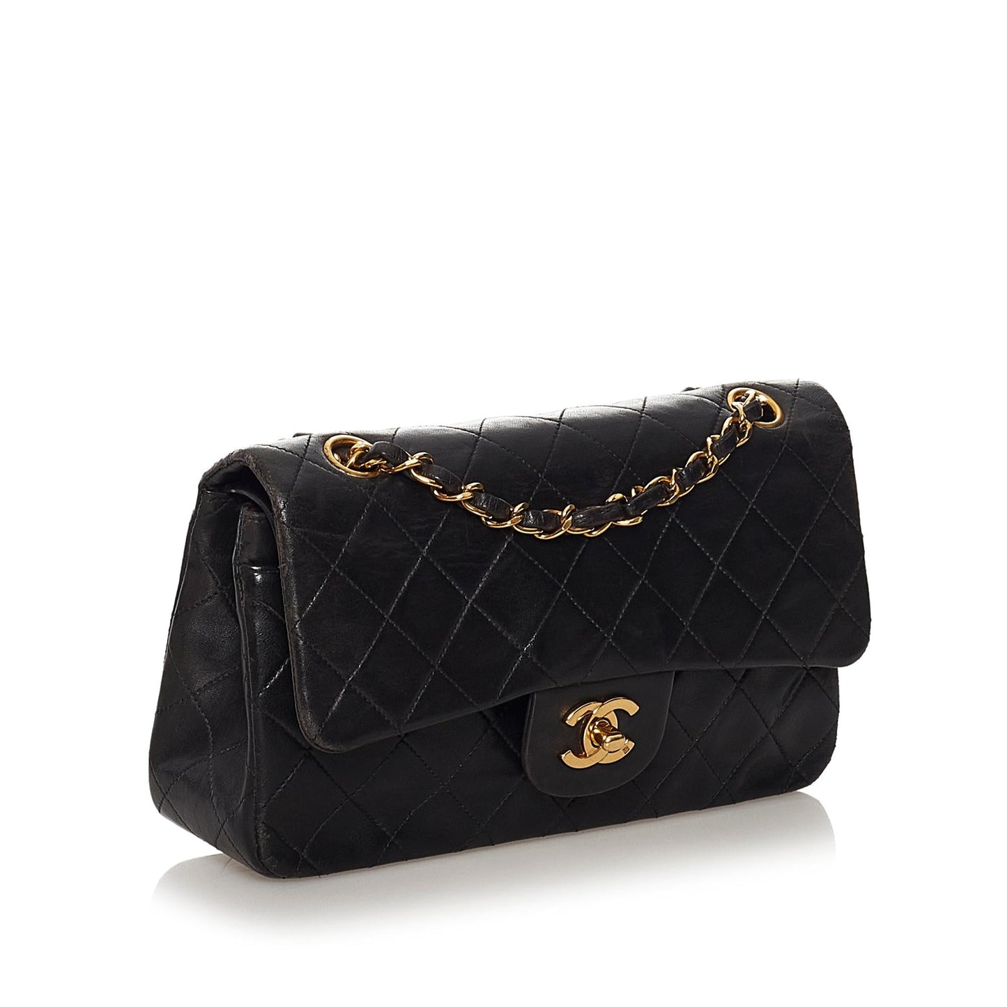 Chanel Classic Lambskin Double Flap SHG Small Handbag 5