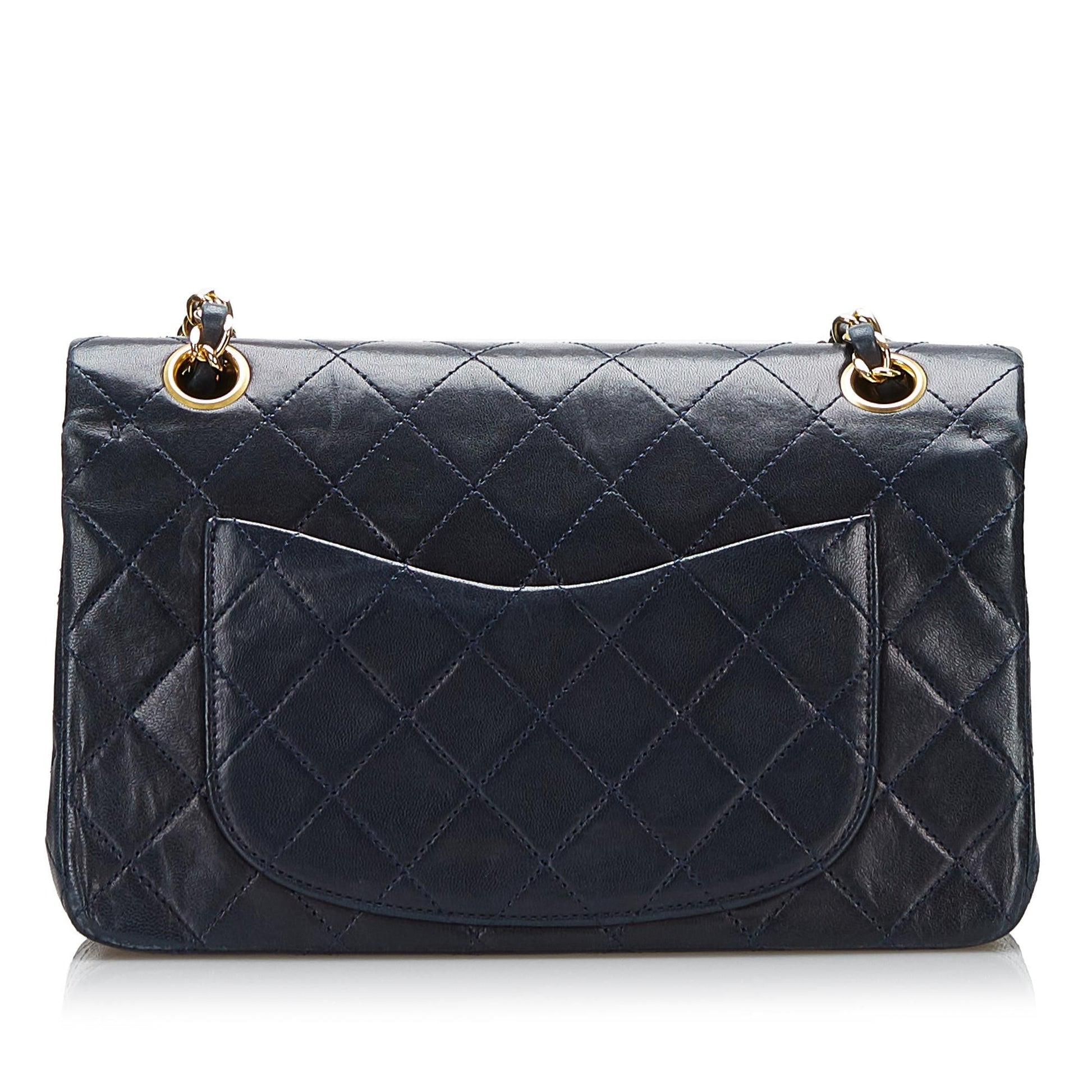 Chanel Classic Lambskin Double Flap SHG Small Handbag 7