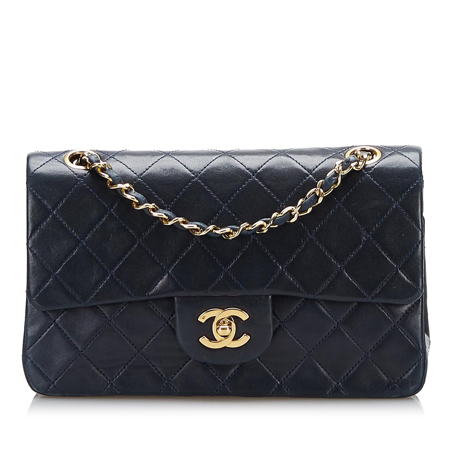 Chanel Classic Lambskin Double Flap SHG Small Handbag 7