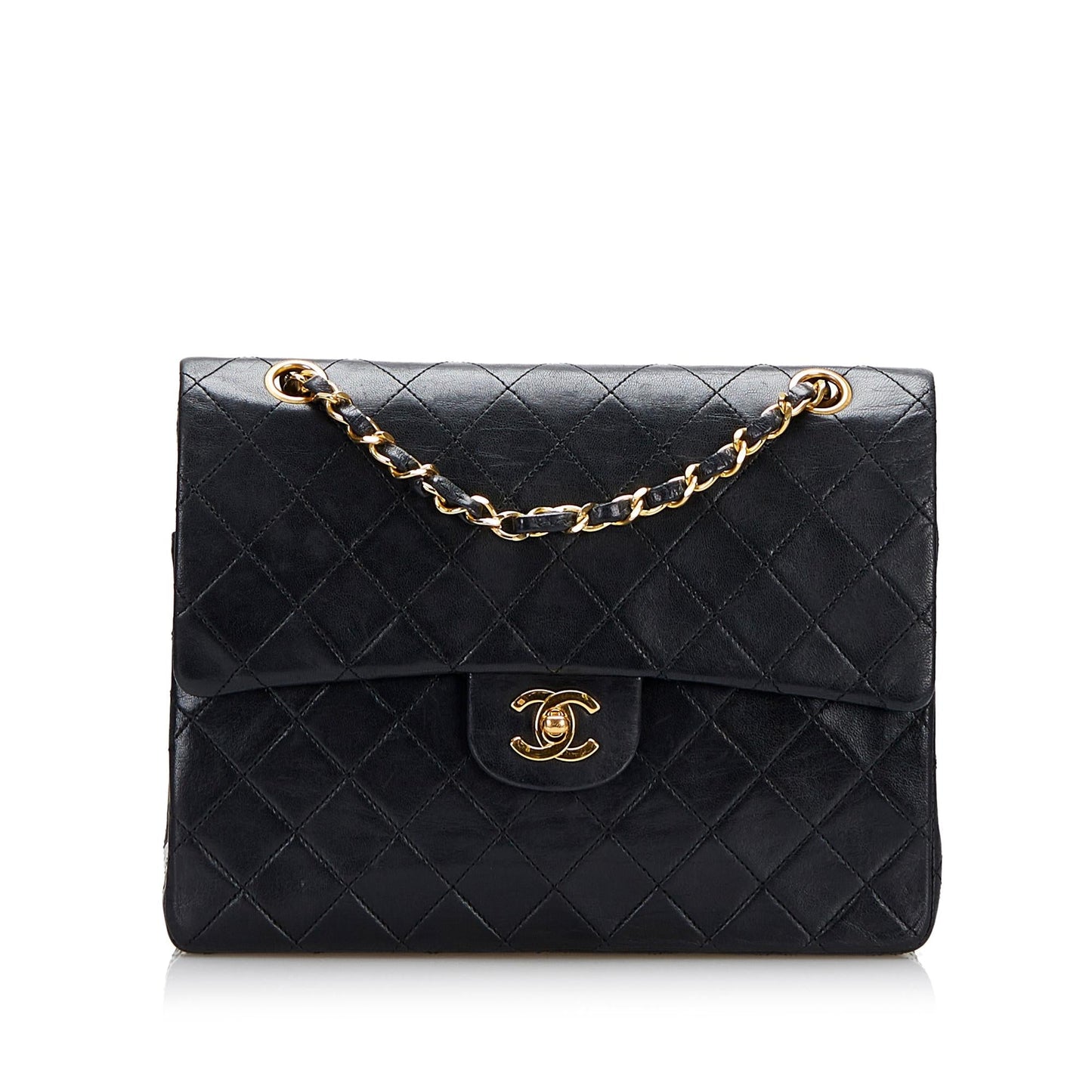 Chanel Classic Lambskin Double Flap SHG-VbrRMT Small Handbag