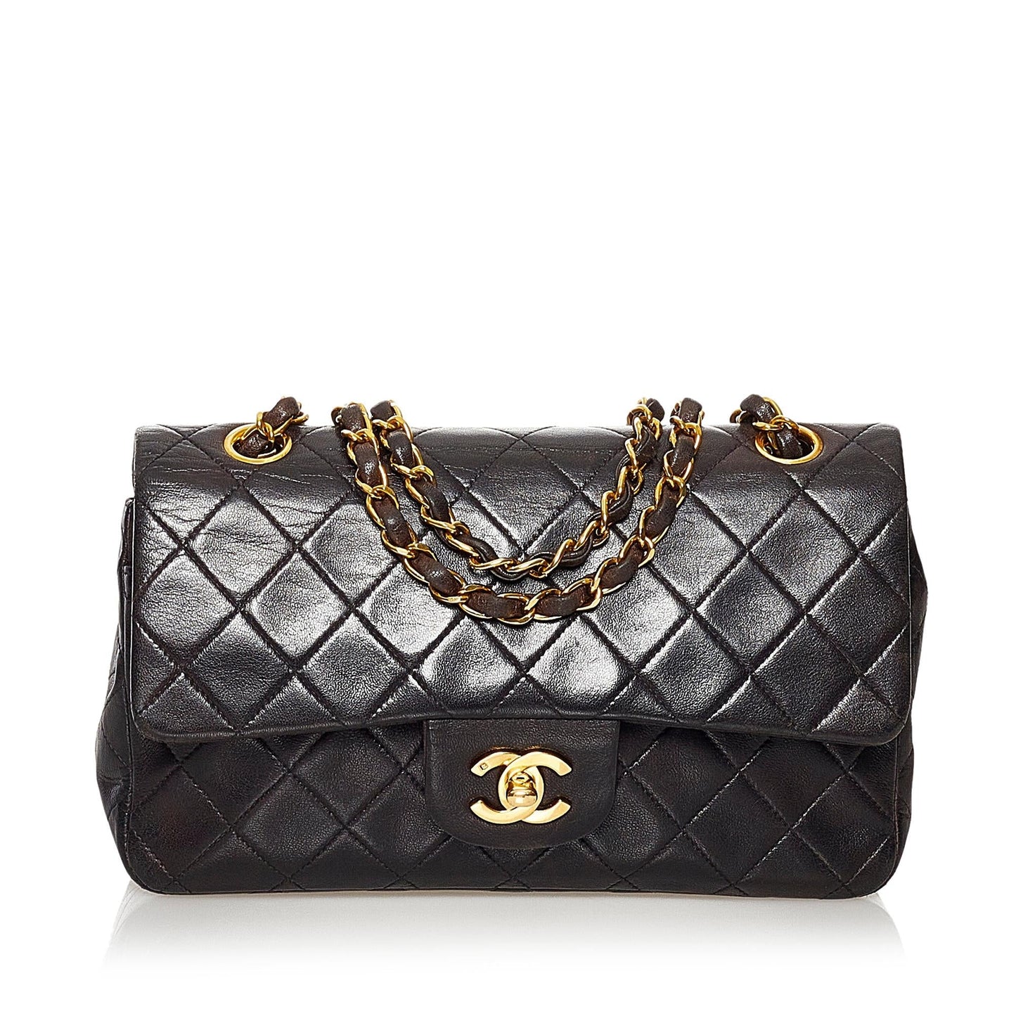 Chanel Classic Lambskin Double Flap SHG-RnAYon Small Handbag