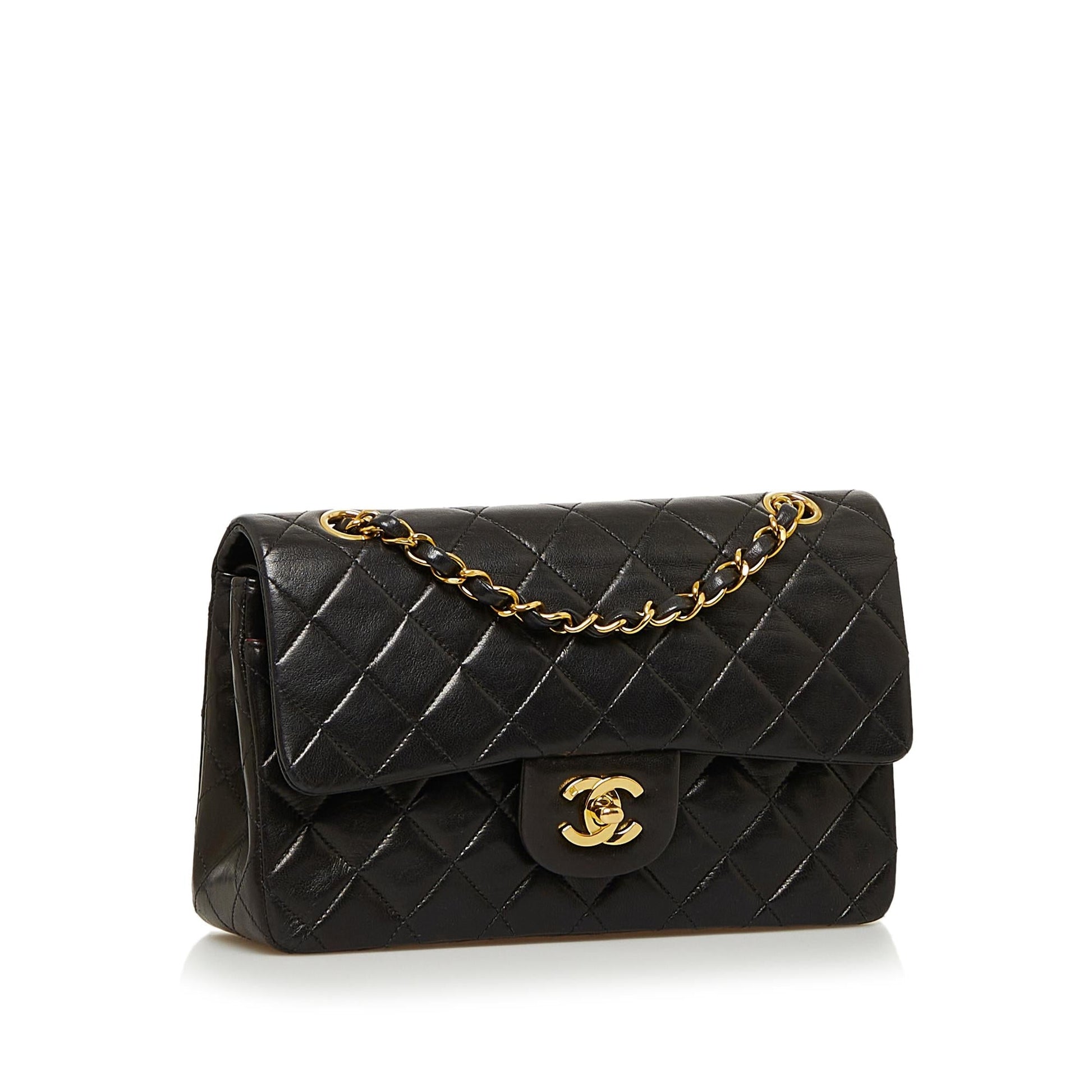 Chanel Classic Lambskin Double Flap SHG-4CPVGg Small Handbag