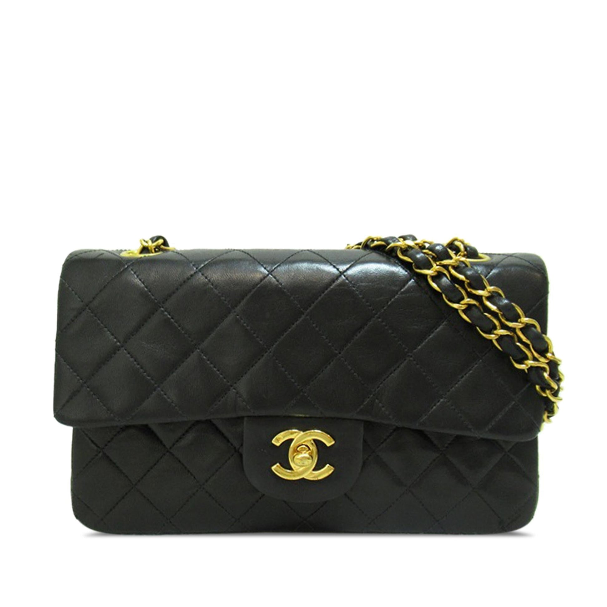 Chanel Classic Lambskin Double Flap SHG-mjPAeK Small Handbag