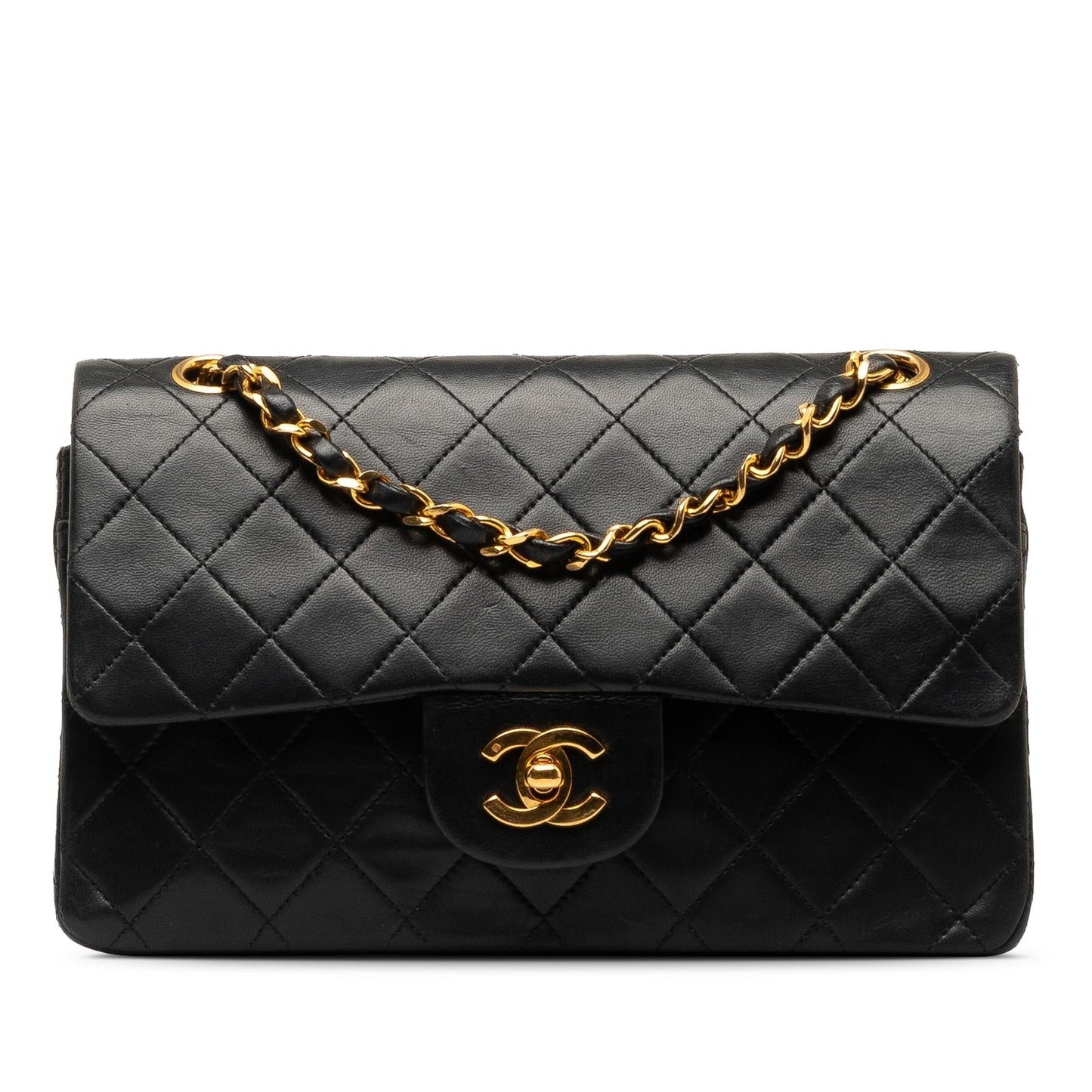 Chanel Small Classic Lambskin Double Flap (Shg-Rtxytz) Bag