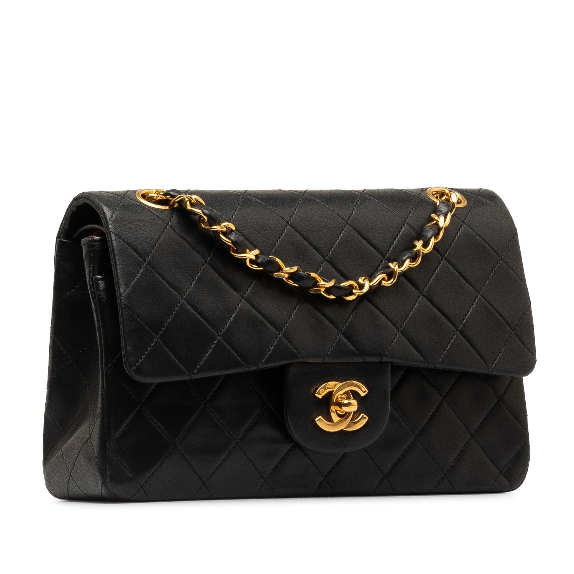 Chanel Small Classic Lambskin Double Flap (Shg-Rtxytz) Bag