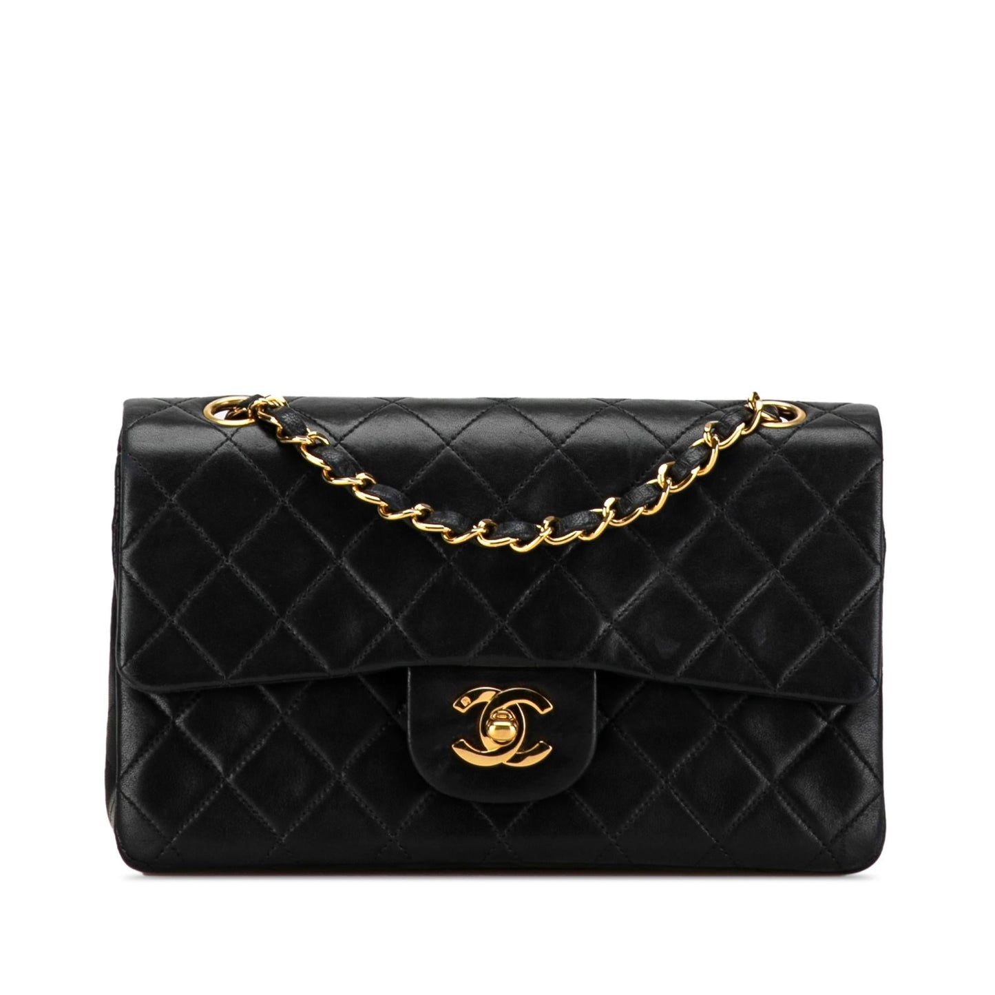 Chanel Small Classic Lambskin Double Flap (Shg-Wzvzb4) Bag