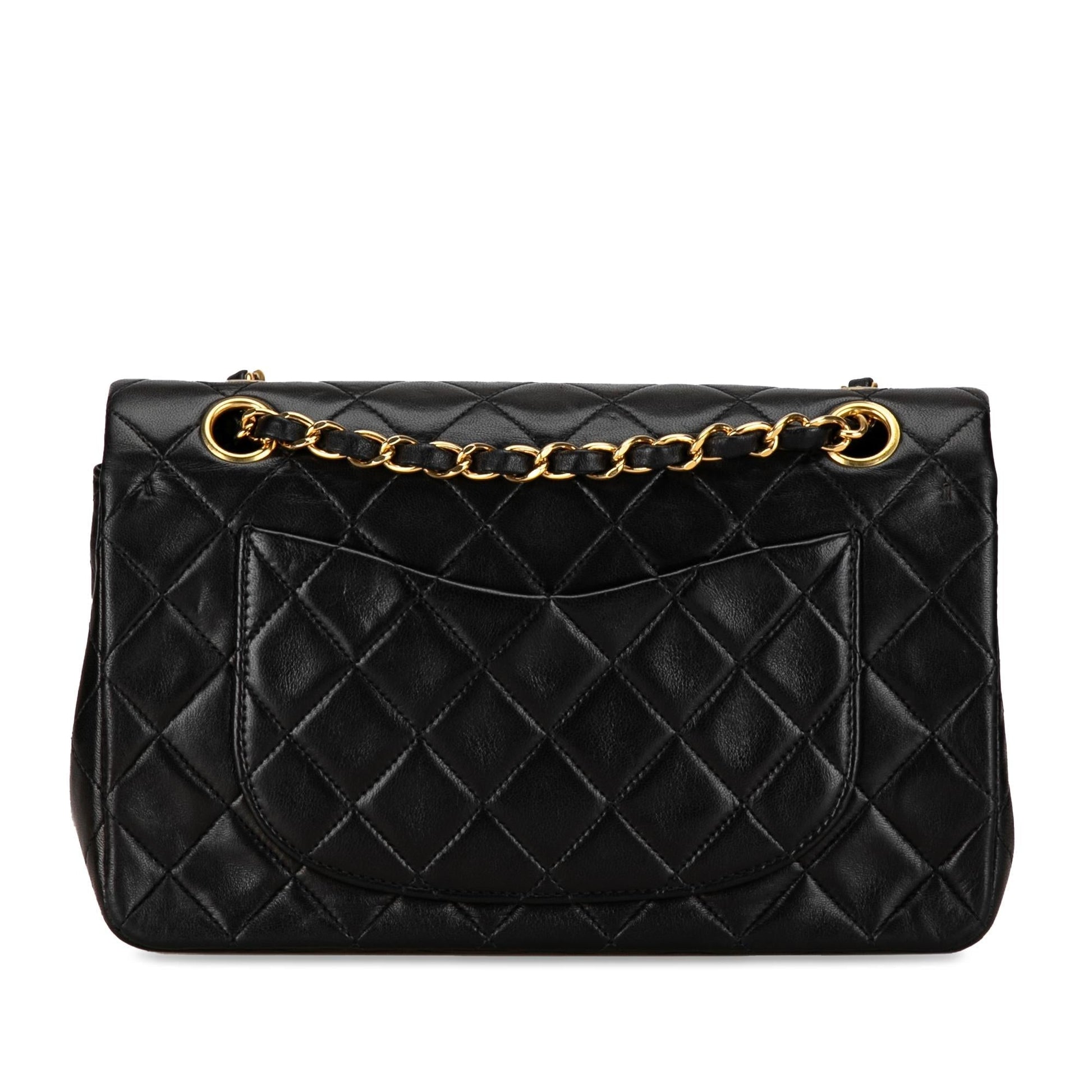 Chanel Small Classic Lambskin Double Flap (SHG-HJFE )