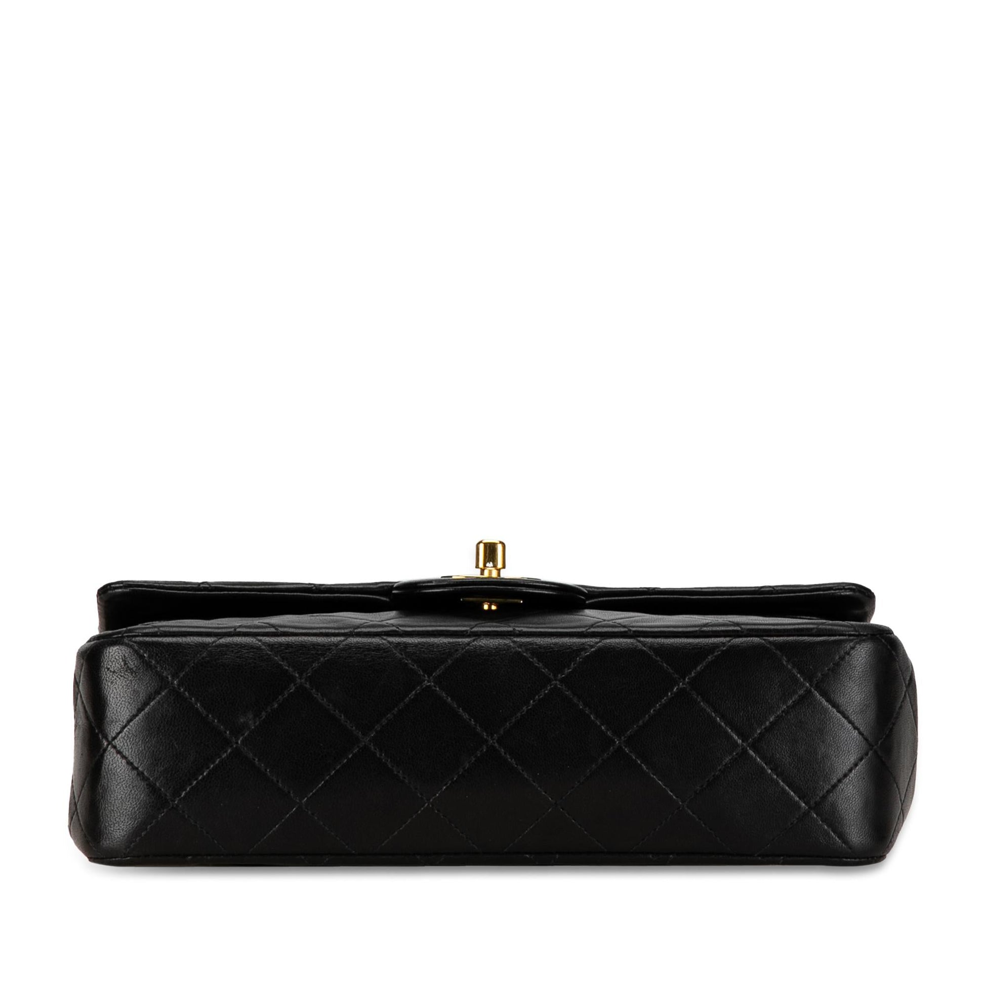 Chanel Small Classic Lambskin Double Flap (SHG-HJFE )
