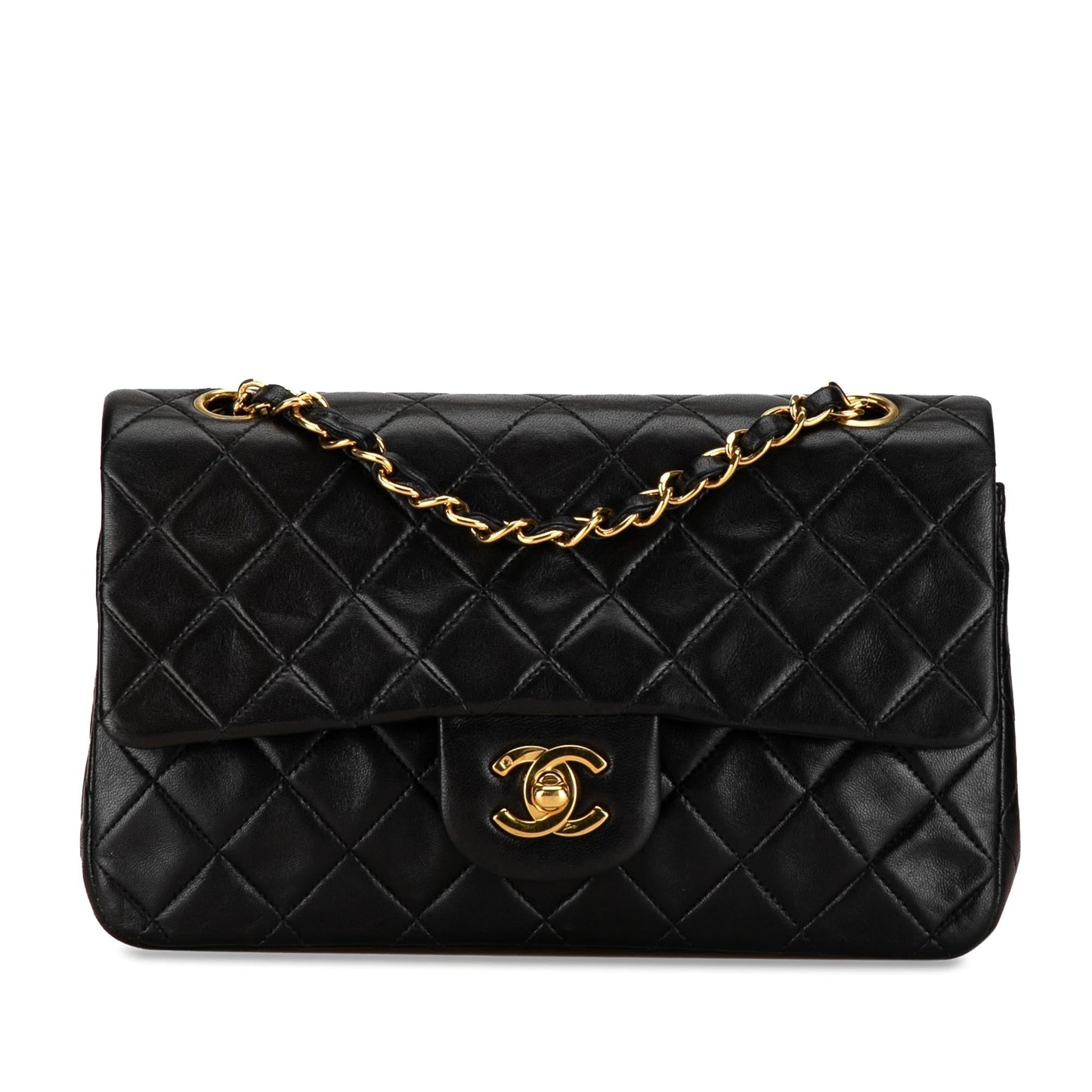 Chanel Small Classic Lambskin Double Flap (Shg-Hjfe ) Bag