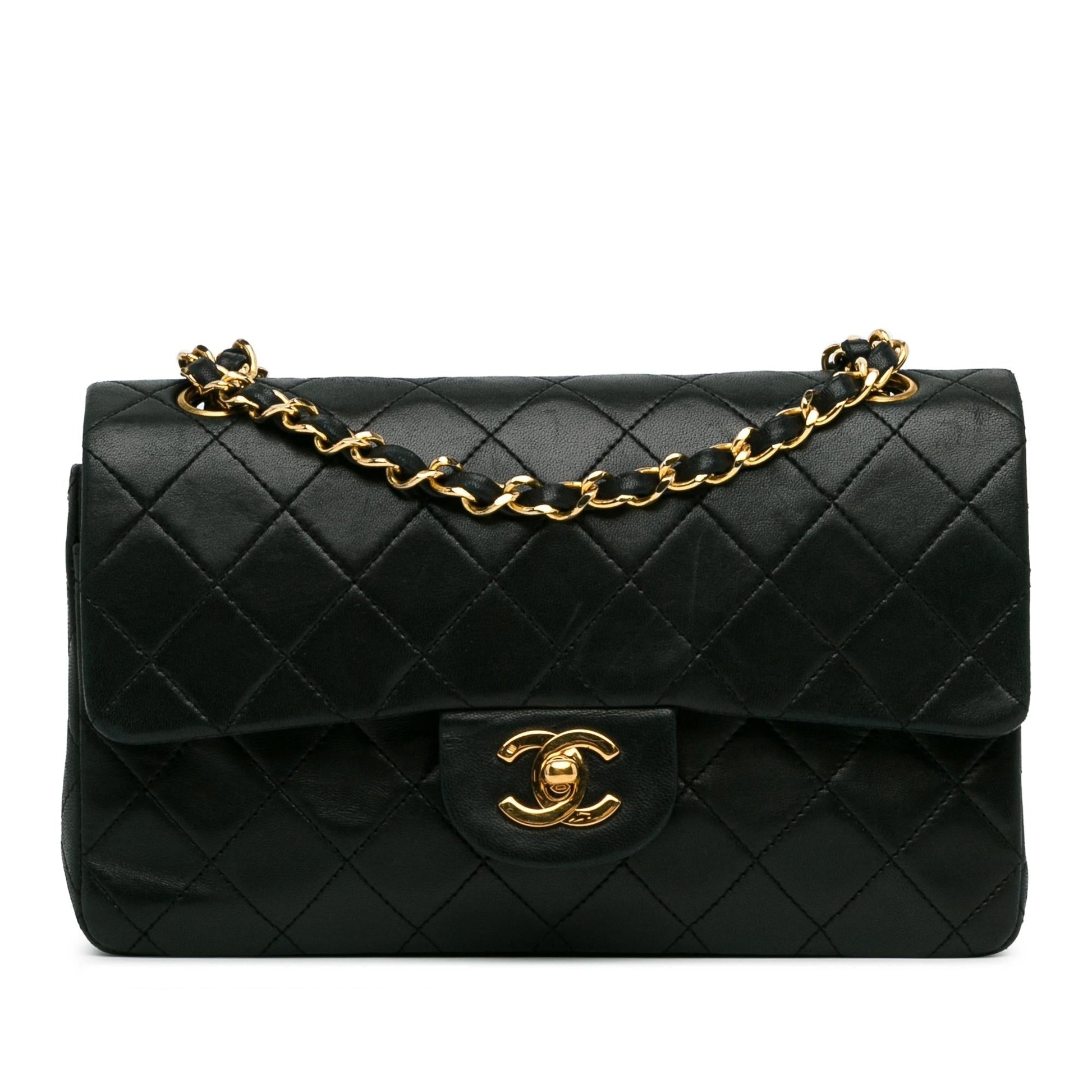 Chanel Small Classic Lambskin Double Flap (Shg-E2Qoyf) Bag