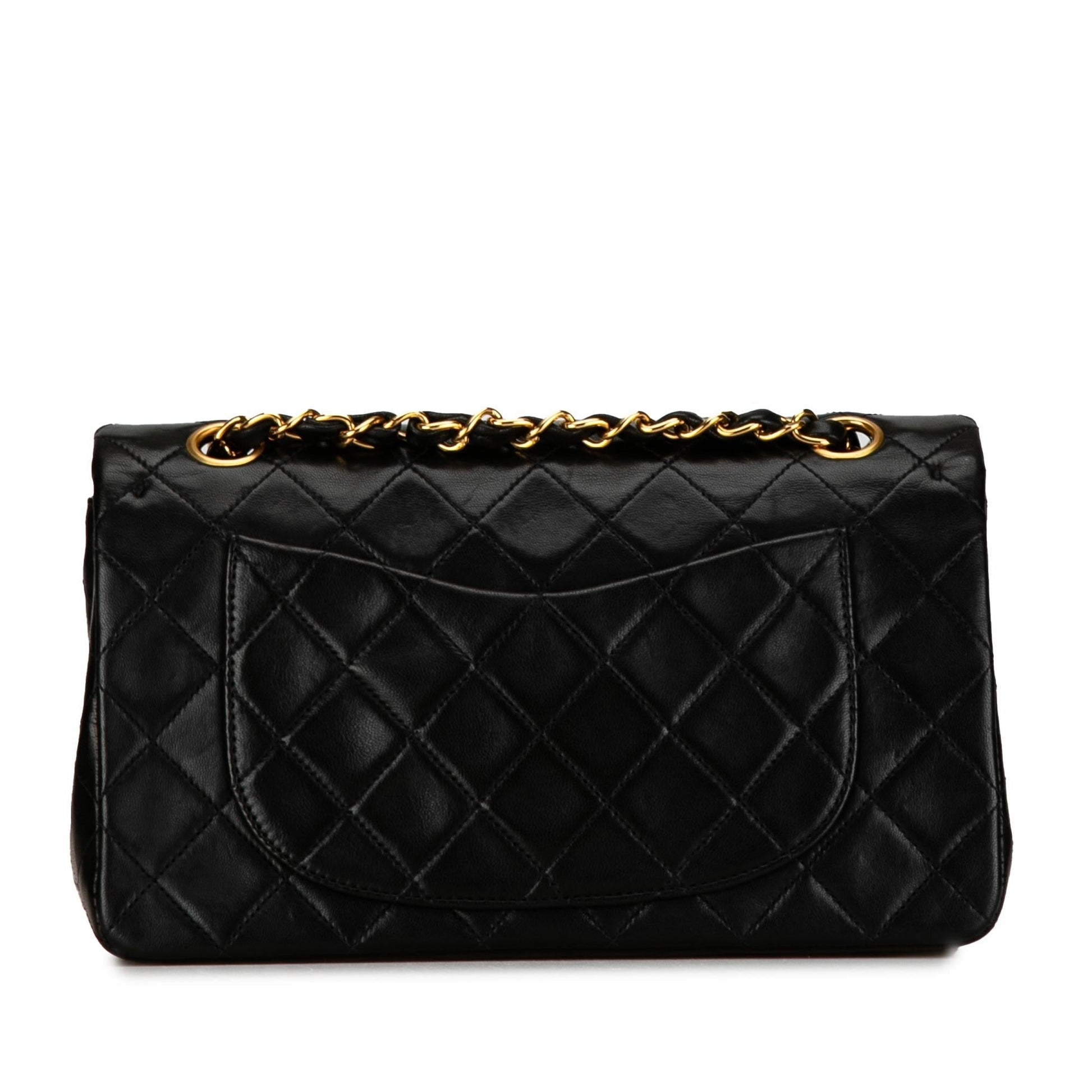 Chanel Small Classic Lambskin Double Flap (Shg-0Uyy0K) Bag