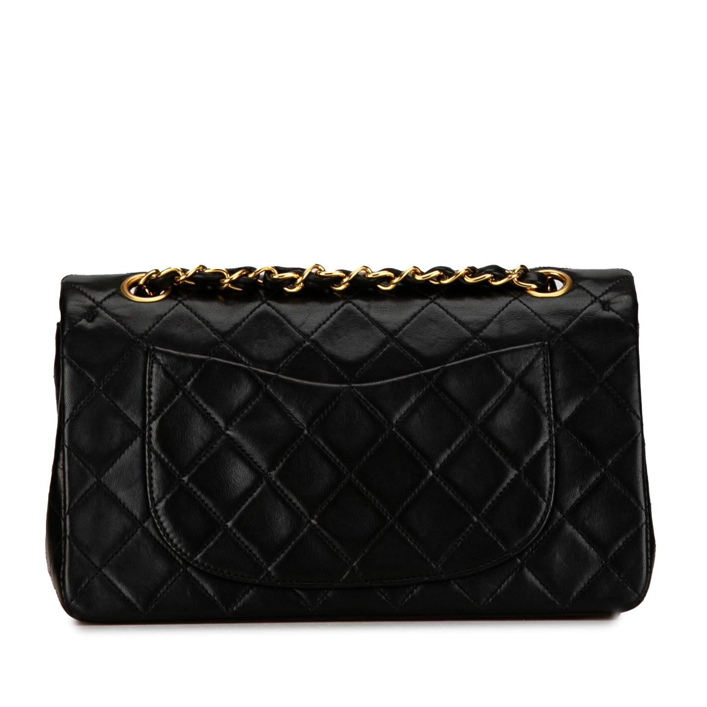 Chanel Small Classic Lambskin Double Flap (SHG-0Uyy0k)