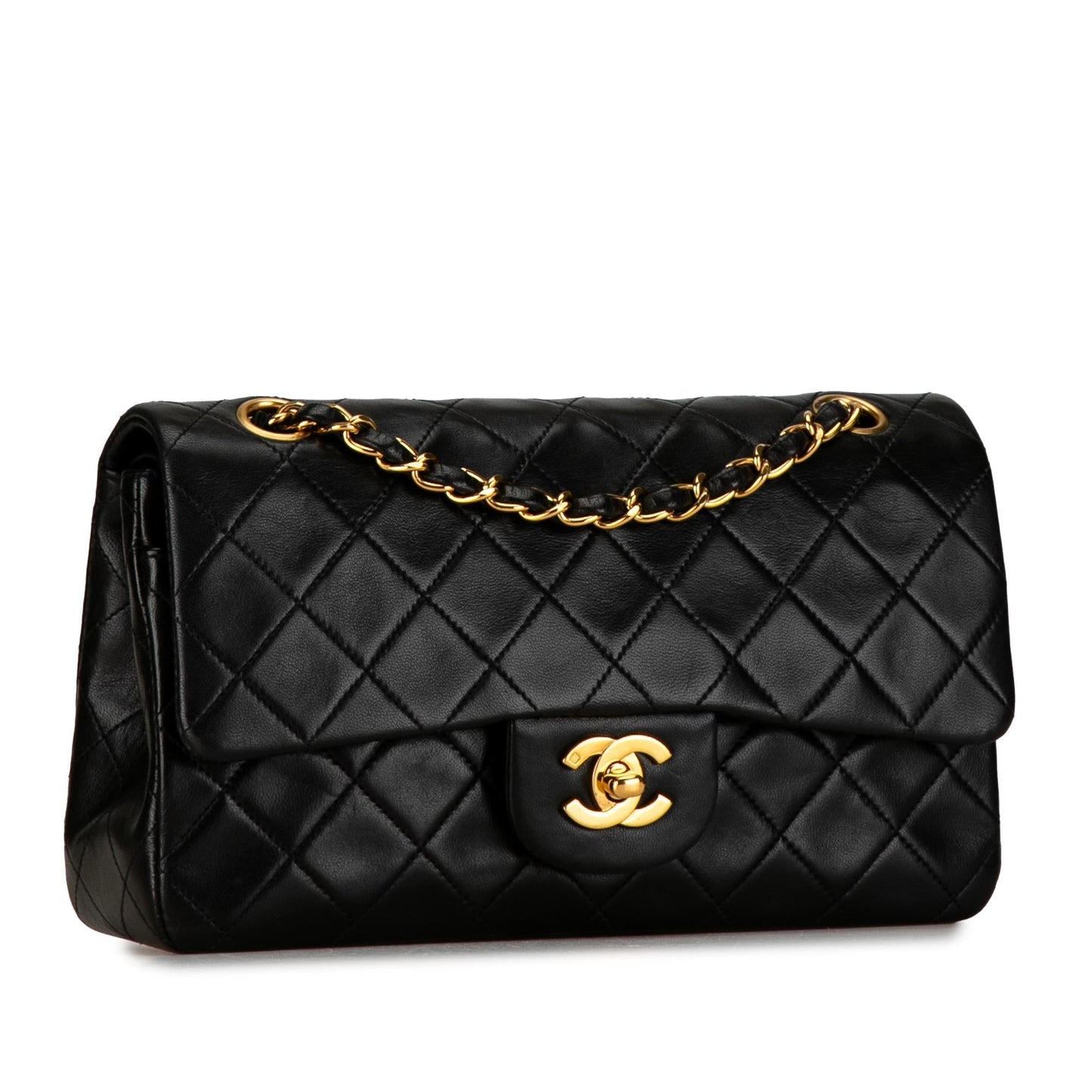 Chanel Small Classic Lambskin Double Flap (Shg-0Uyy0K) Bag