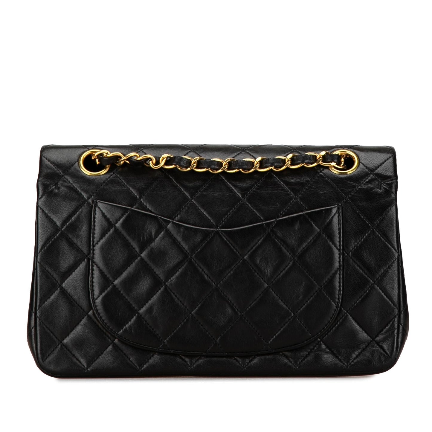 Chanel Small Classic Lambskin Double Flap (SHG-FgW8Qu)