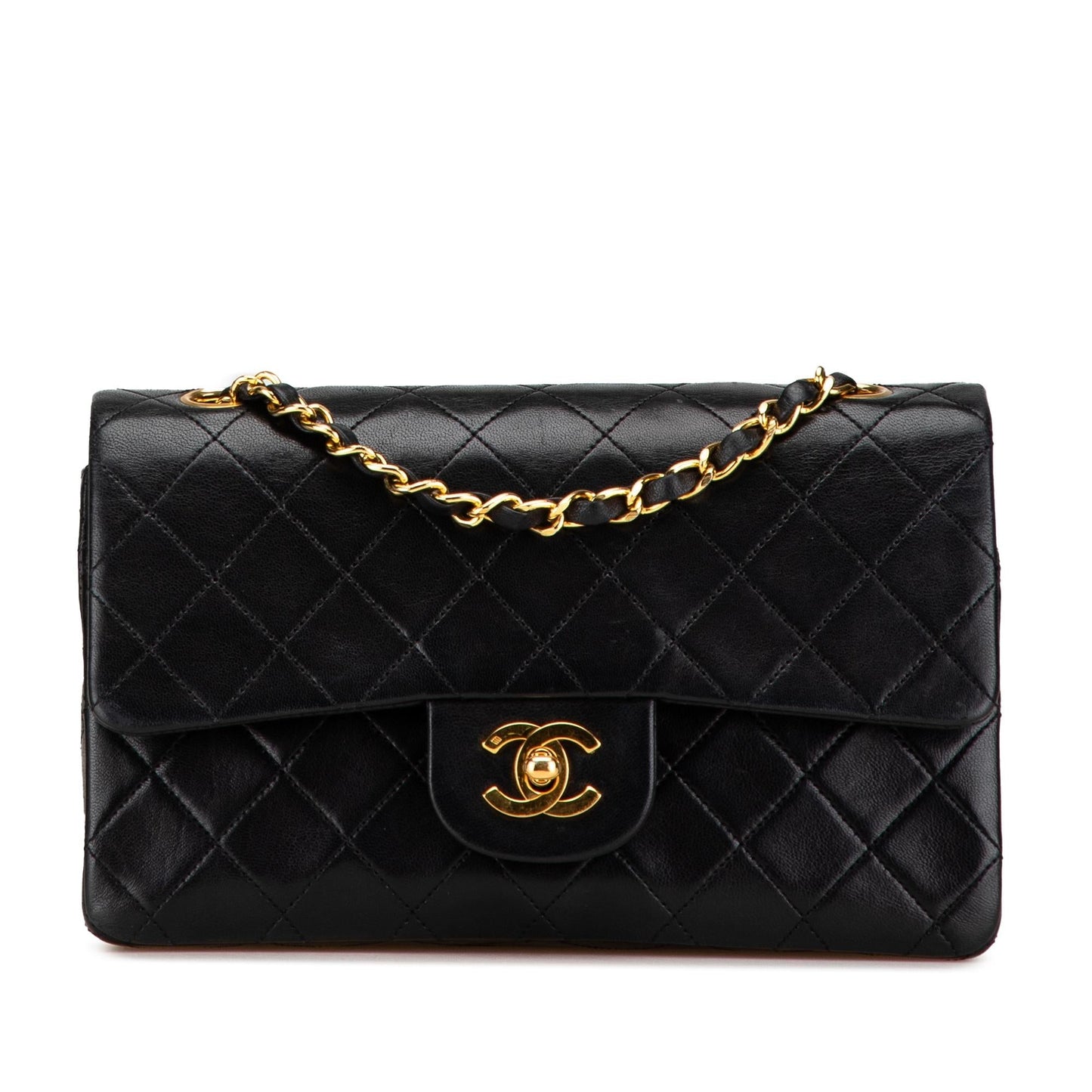 Chanel Classic Lambskin Double Flap Small Handbag Shg Za1Qw1