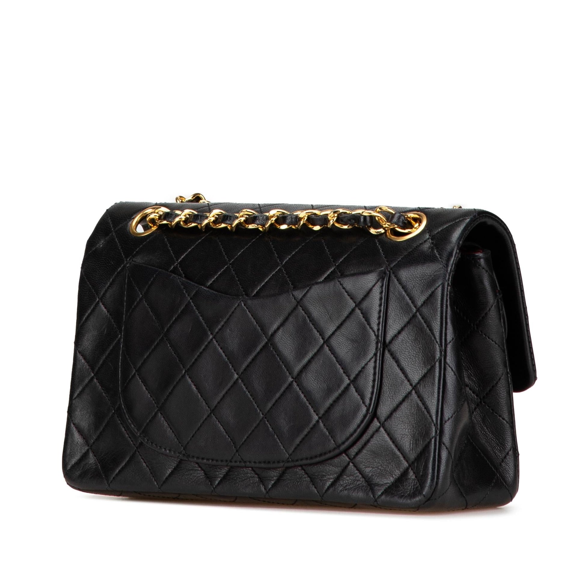Chanel Classic Lambskin Double Flap Small Handbag Shg Za1Qw1