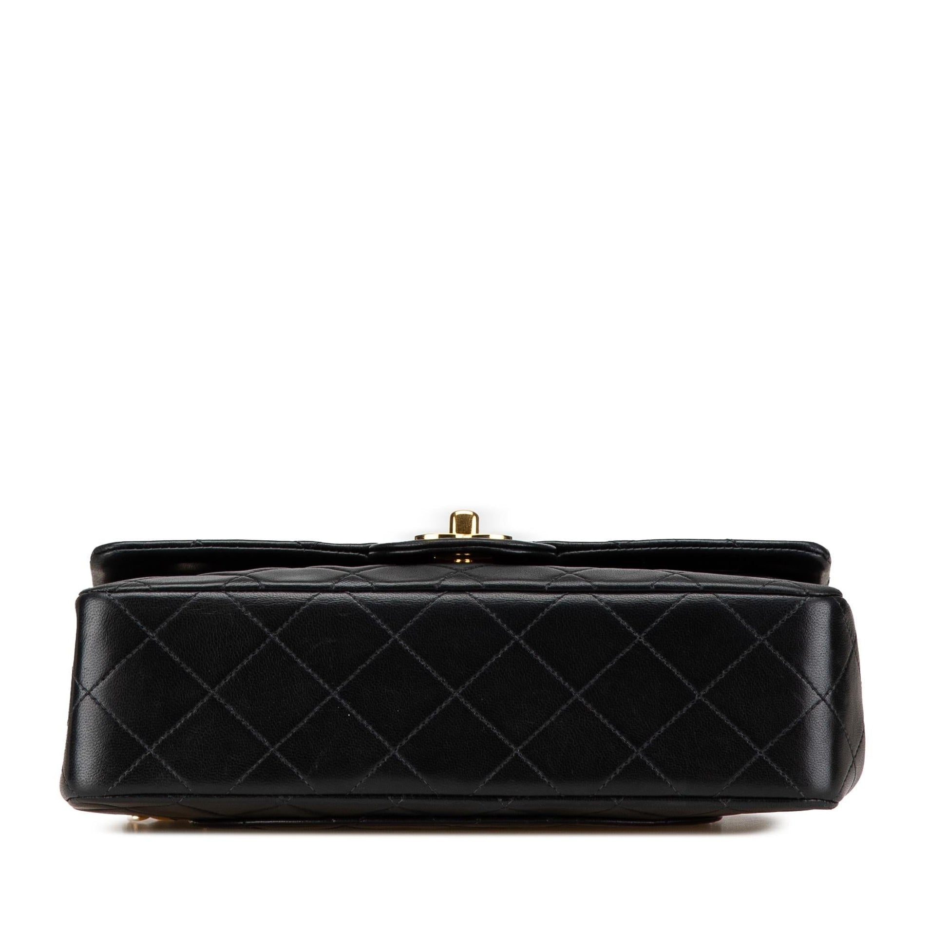 Chanel Classic Lambskin Double Flap Small Handbag Flap 2