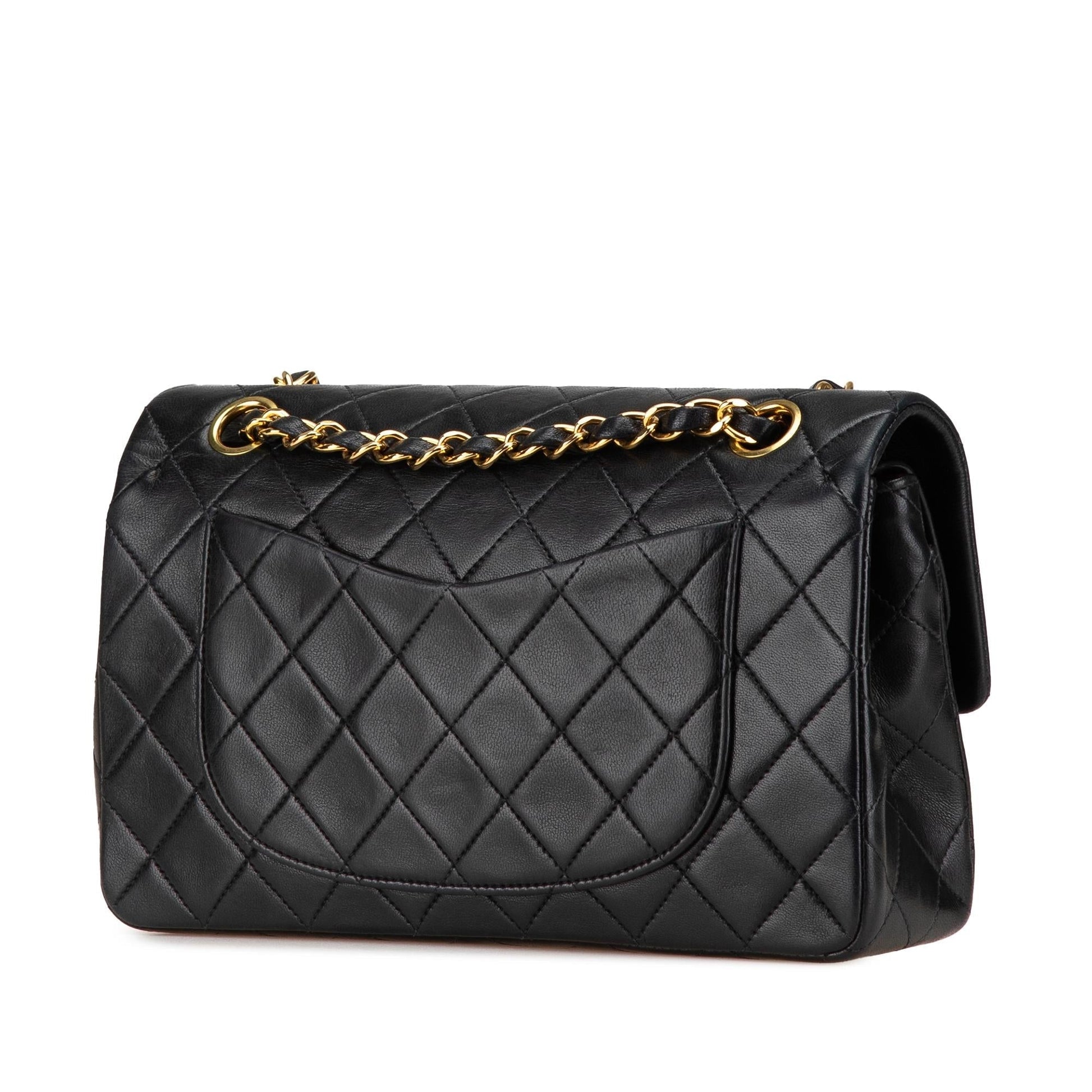 Chanel Classic Lambskin Double Flap Small Handbag Flap 2