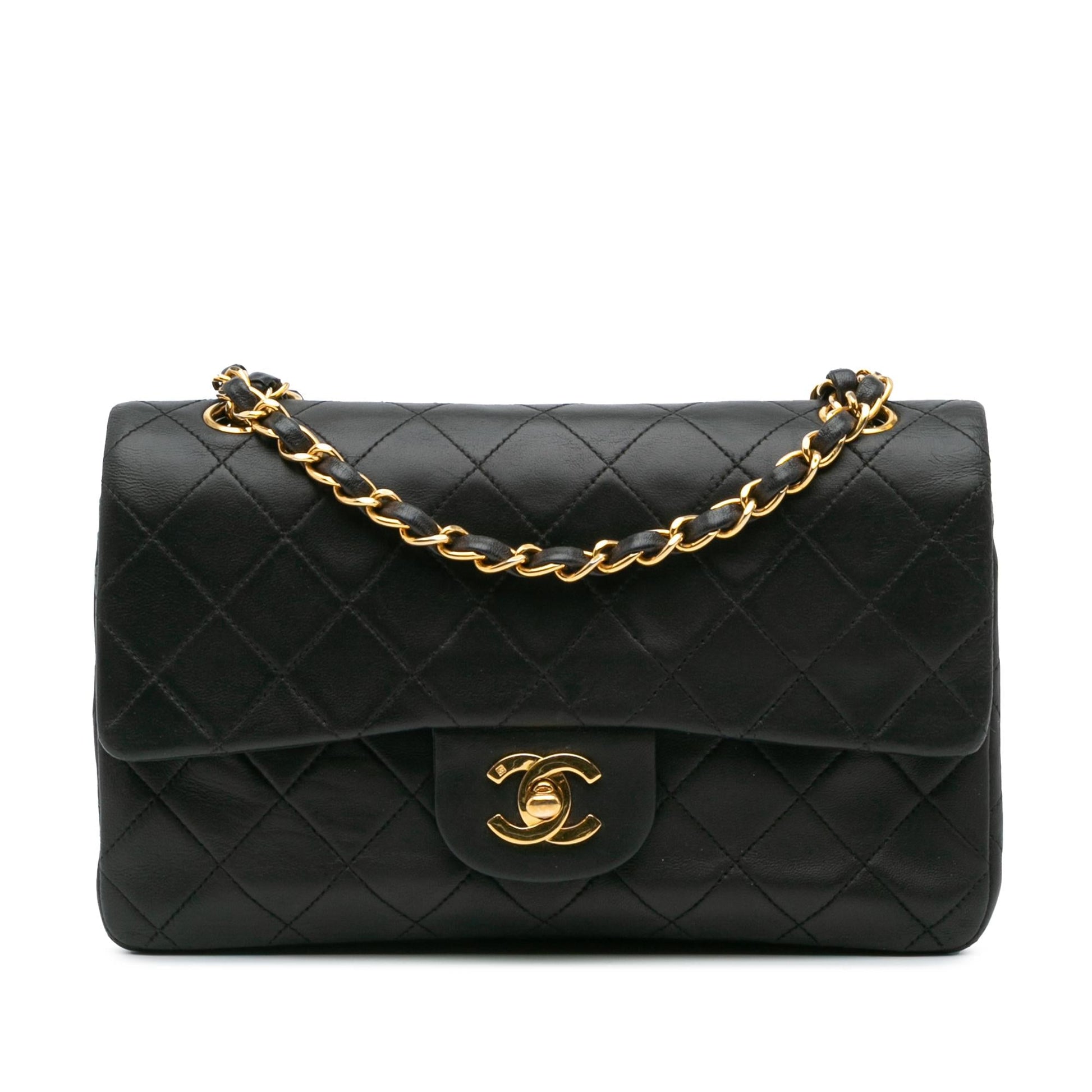 Chanel Classic Lambskin Double Flap Small Handbag Flap 3