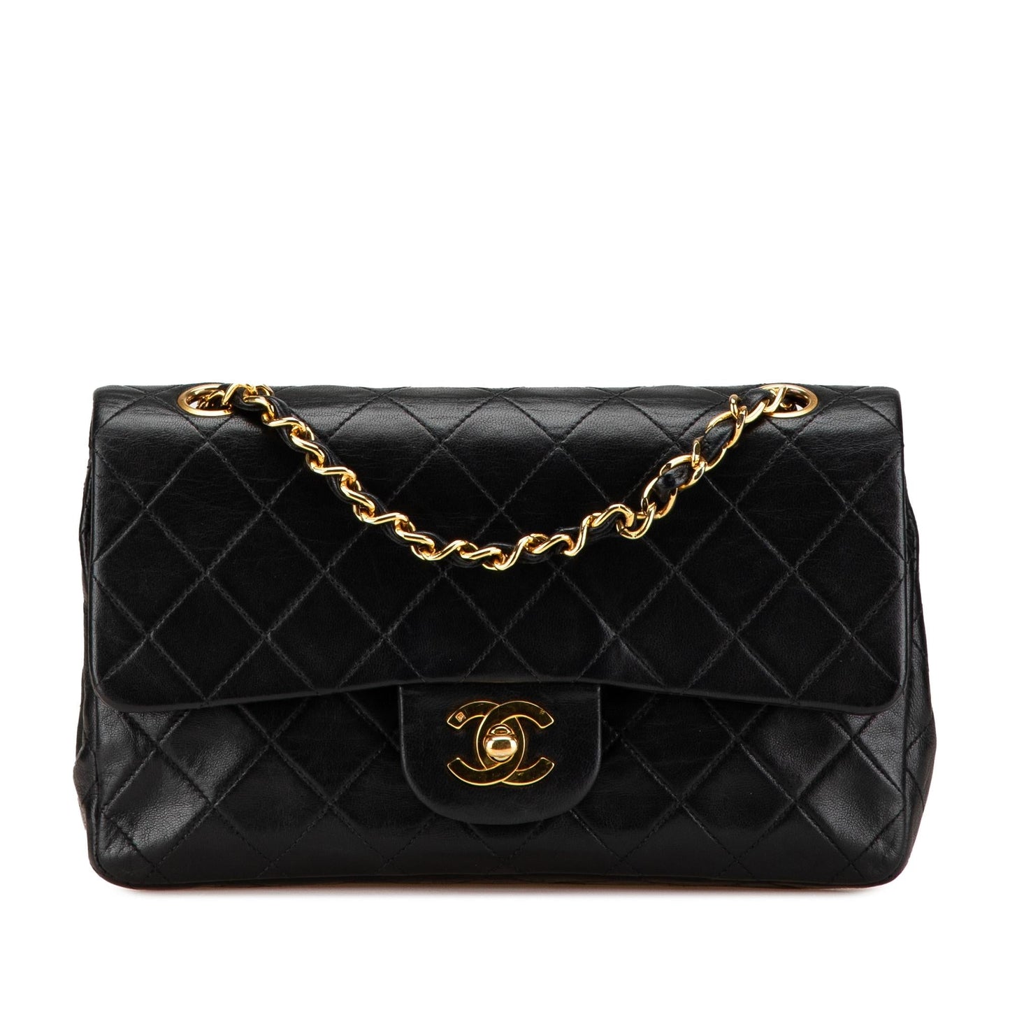 Chanel Classic Lambskin Double Flap Small Handbag Flap 4
