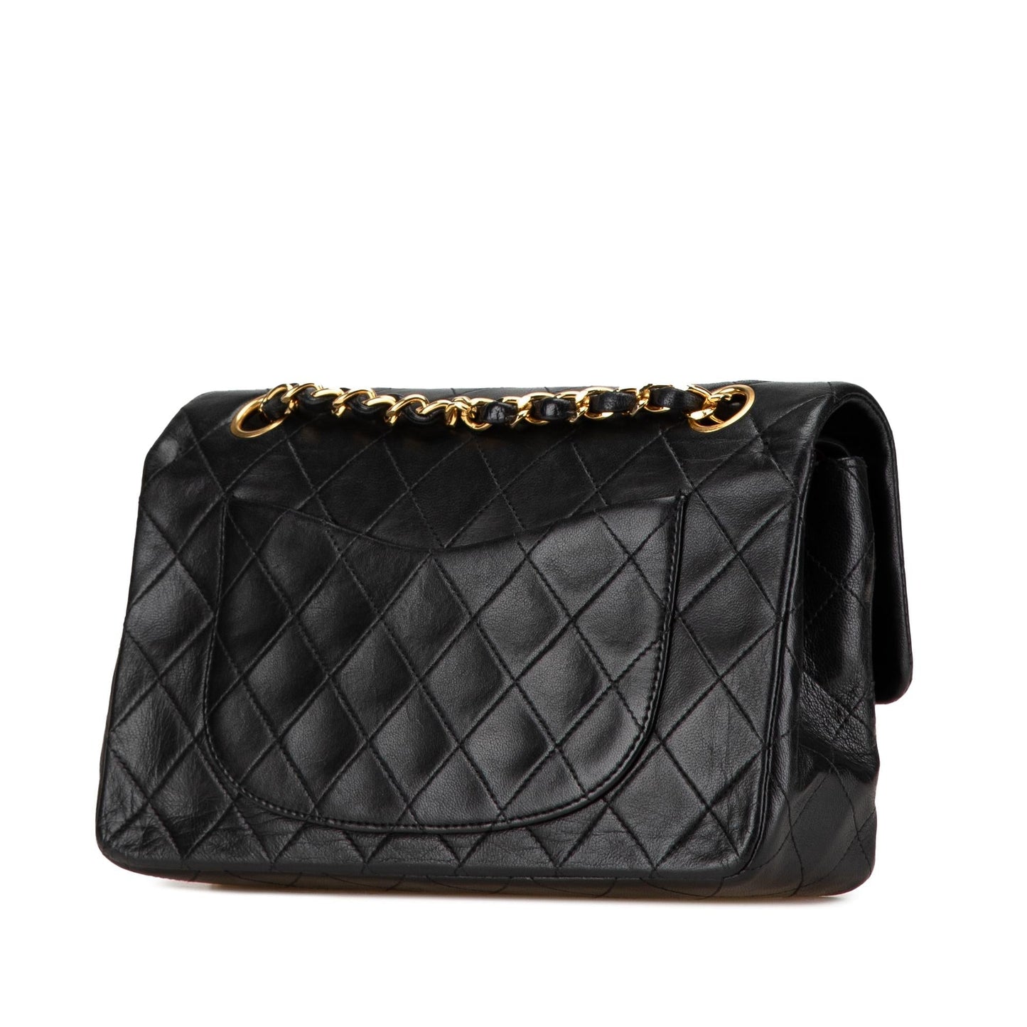 Chanel Classic Lambskin Double Flap Small Handbag Flap 4