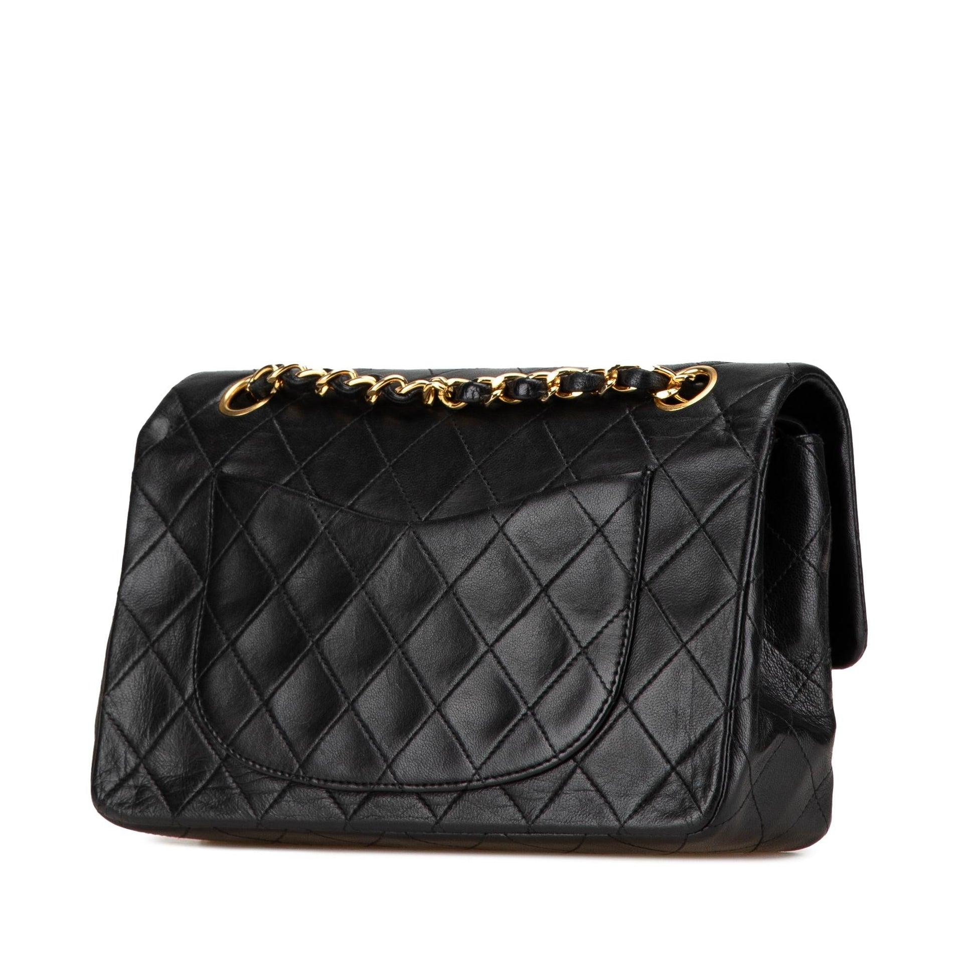 Chanel Classic Lambskin Double Flap Small Handbag Flap 4