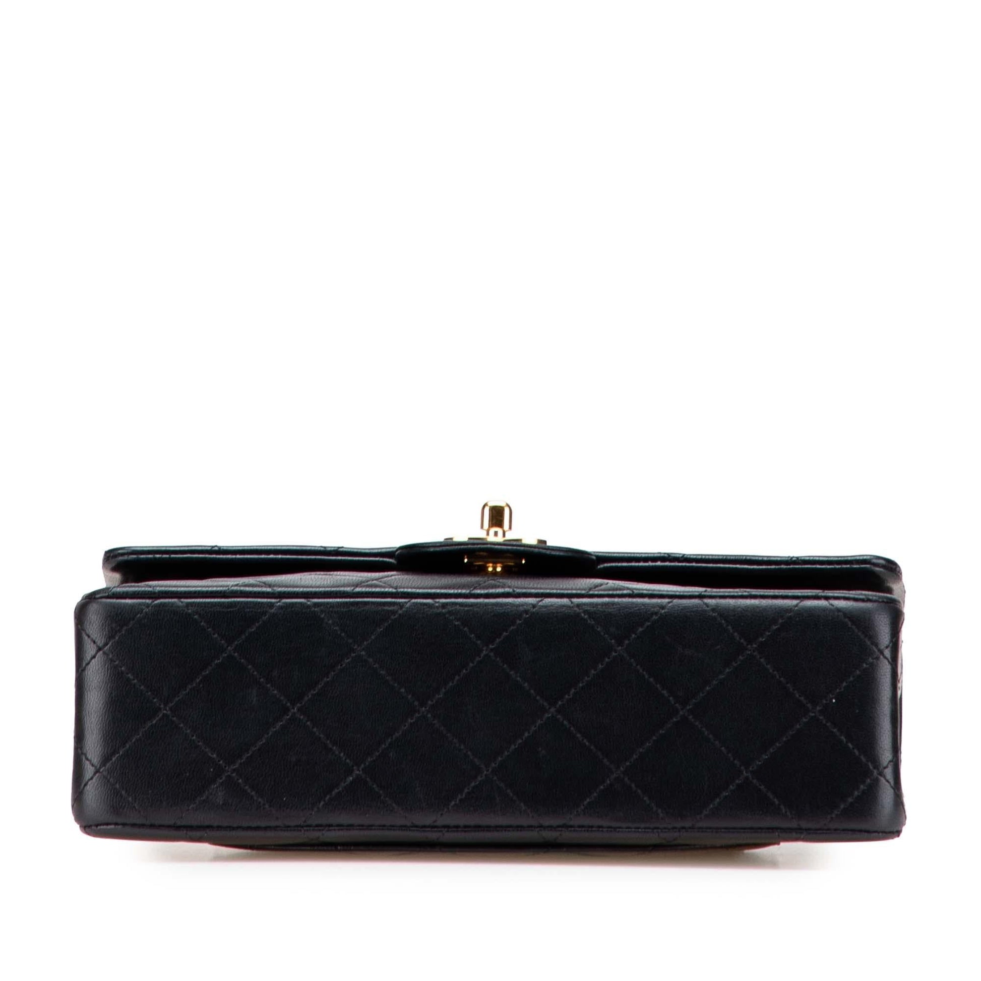 Chanel Classic Lambskin Double Flap Small Handbag Flap 5