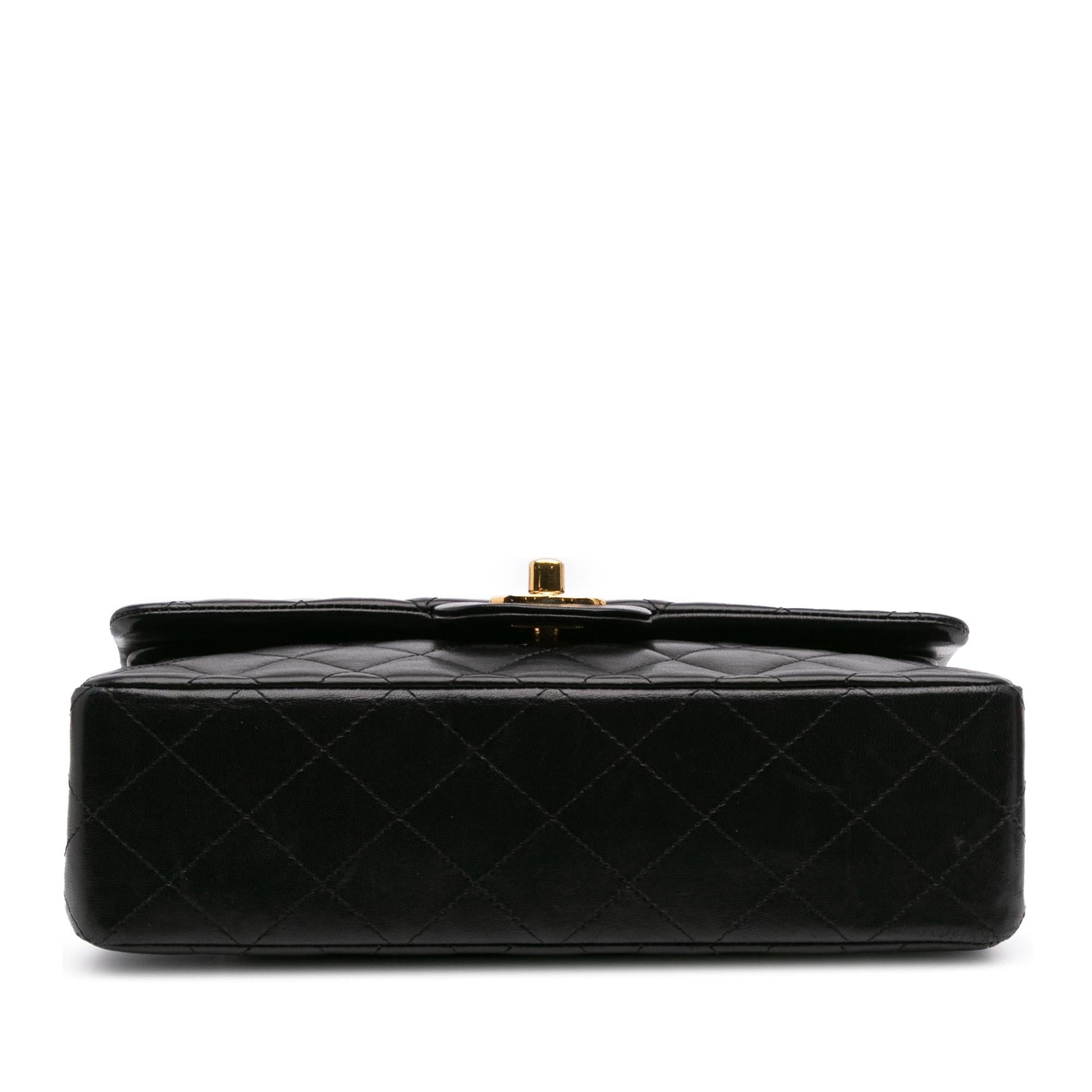 Chanel Classic Lambskin Double Flap Small Handbag Flap 6