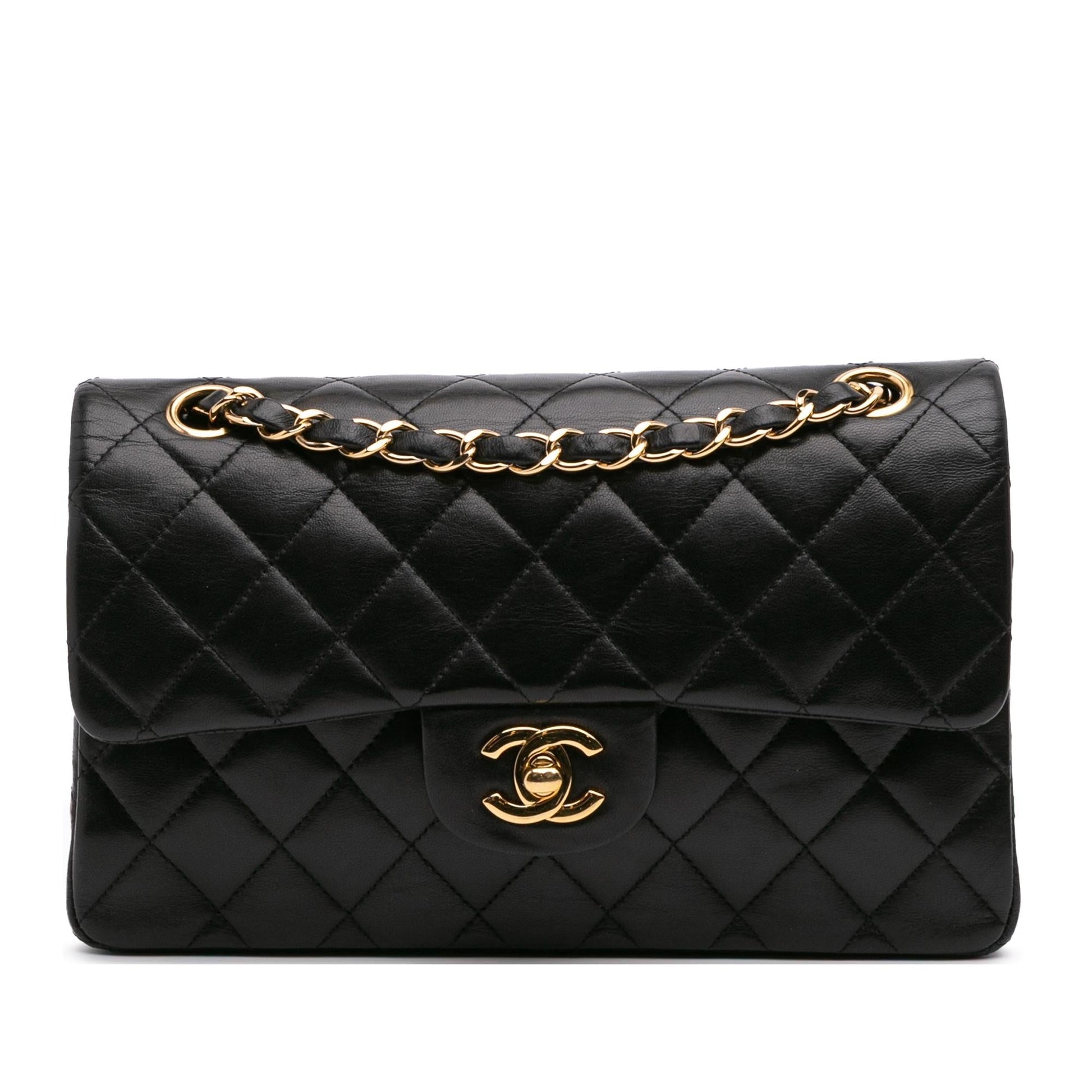 Chanel Classic Lambskin Double Flap Small Handbag Flap 6