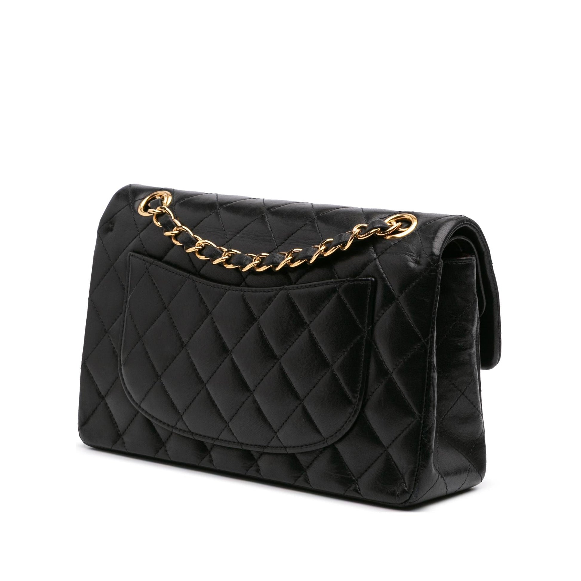 Chanel Classic Lambskin Double Flap Small Handbag Flap 6