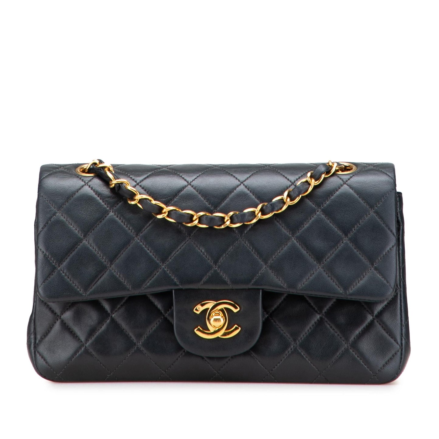 Chanel Classic Lambskin Double Flap Small Handbag Flap 8