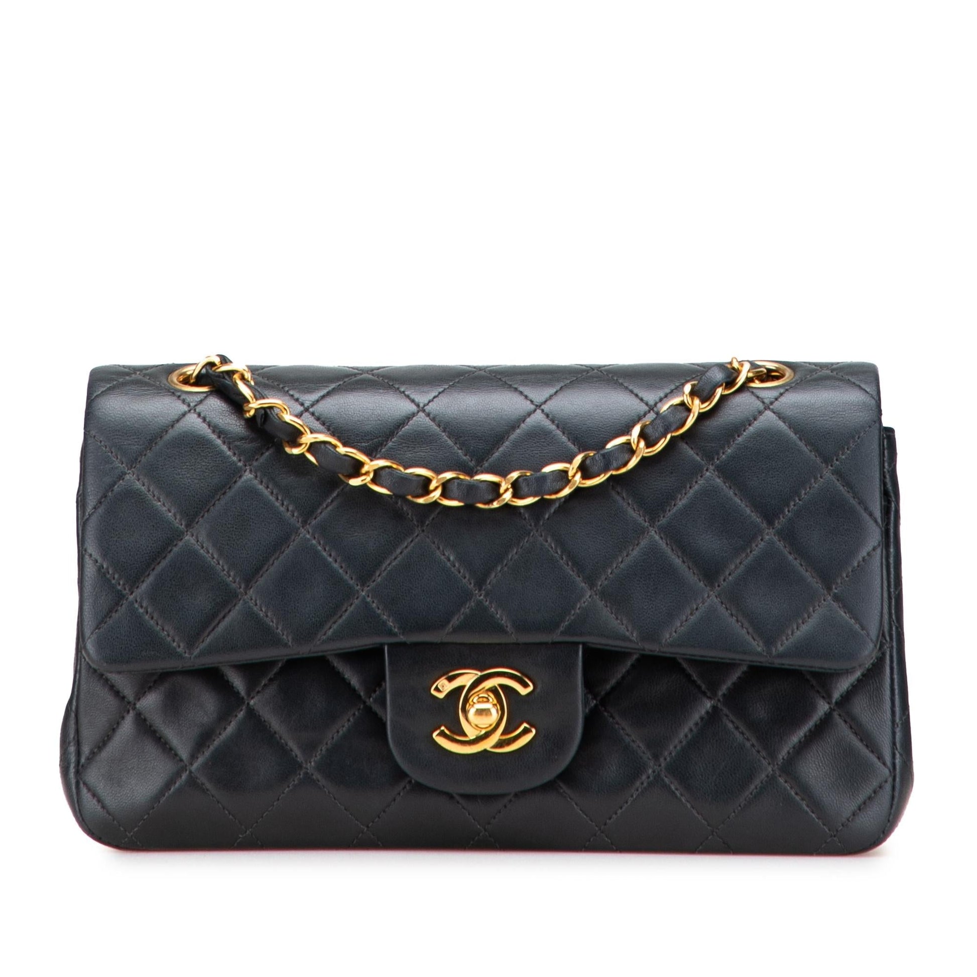 Chanel Classic Lambskin Double Flap Small Handbag Flap 8