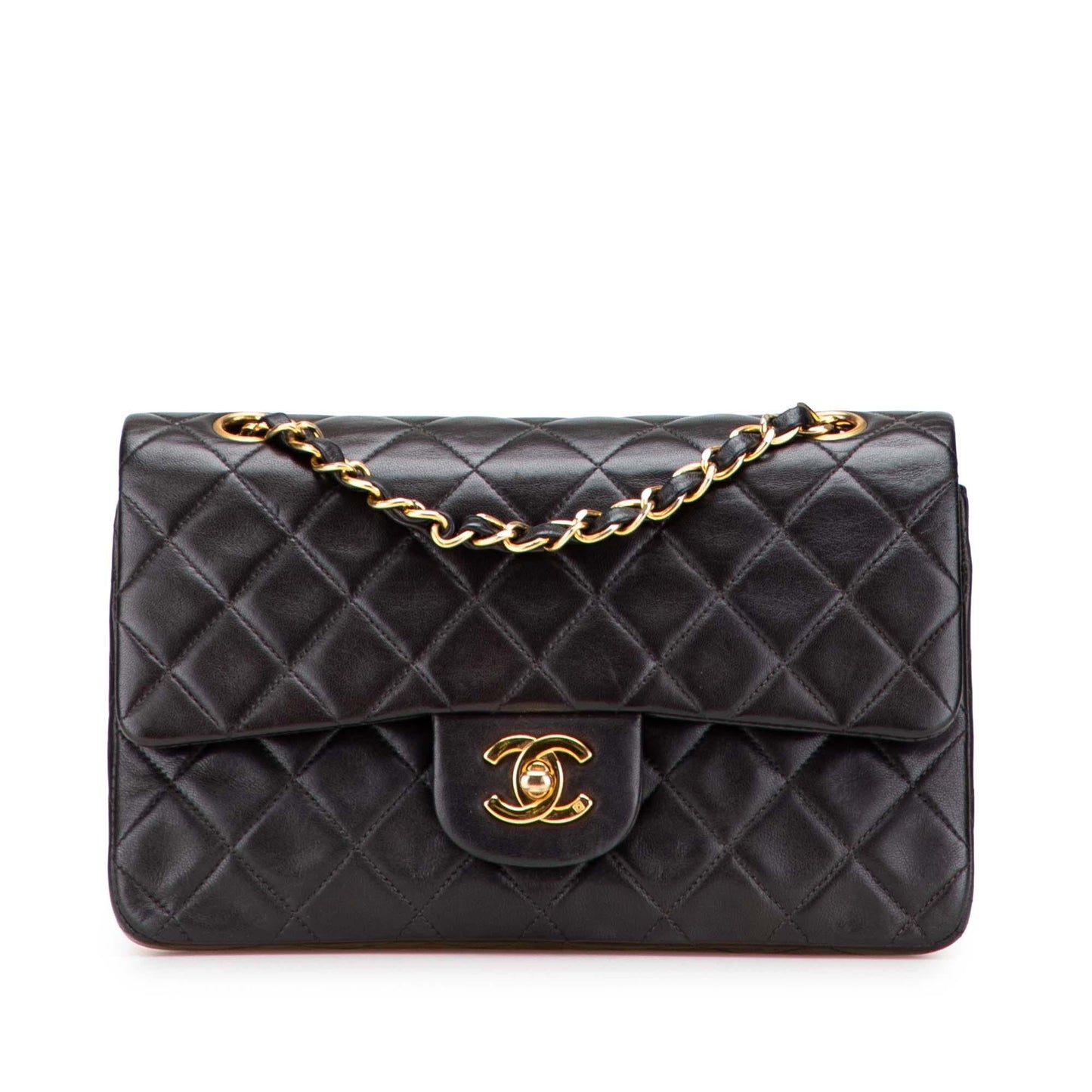 Chanel Classic Lambskin Double Flap Small Handbag Flap 9
