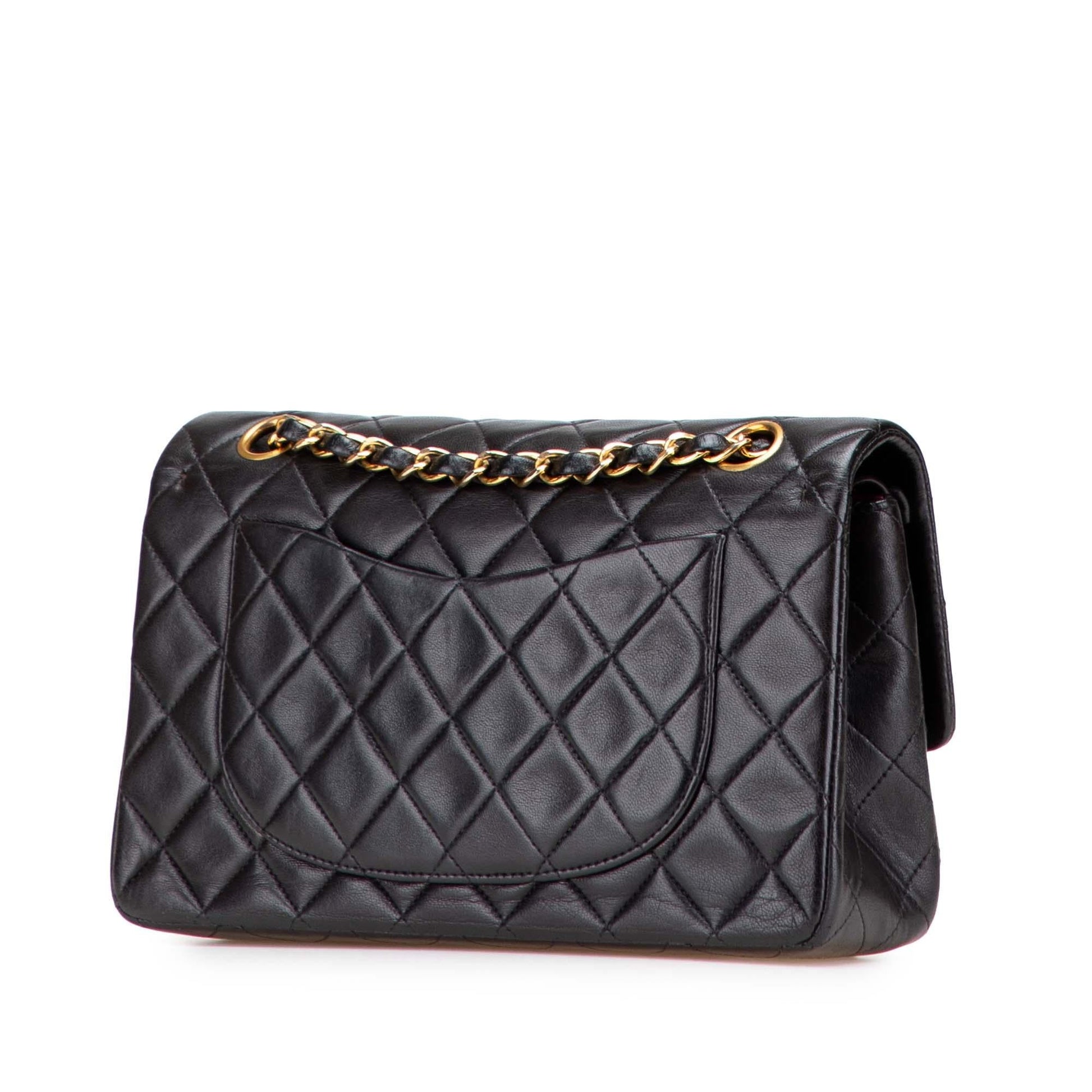 Chanel Classic Lambskin Double Flap Small Handbag Flap 9