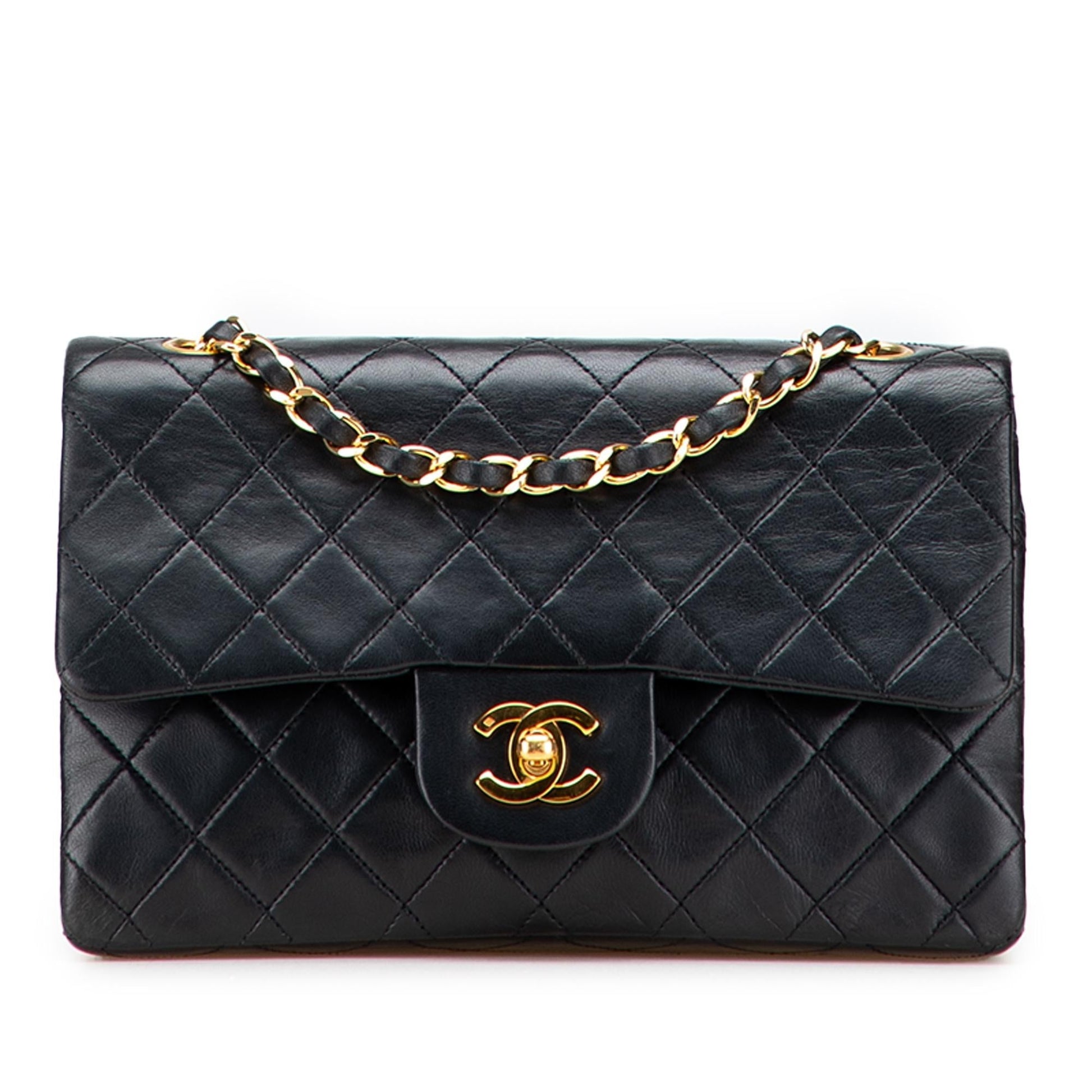 Chanel Classic Lambskin Double Flap Small Handbag Flap 10