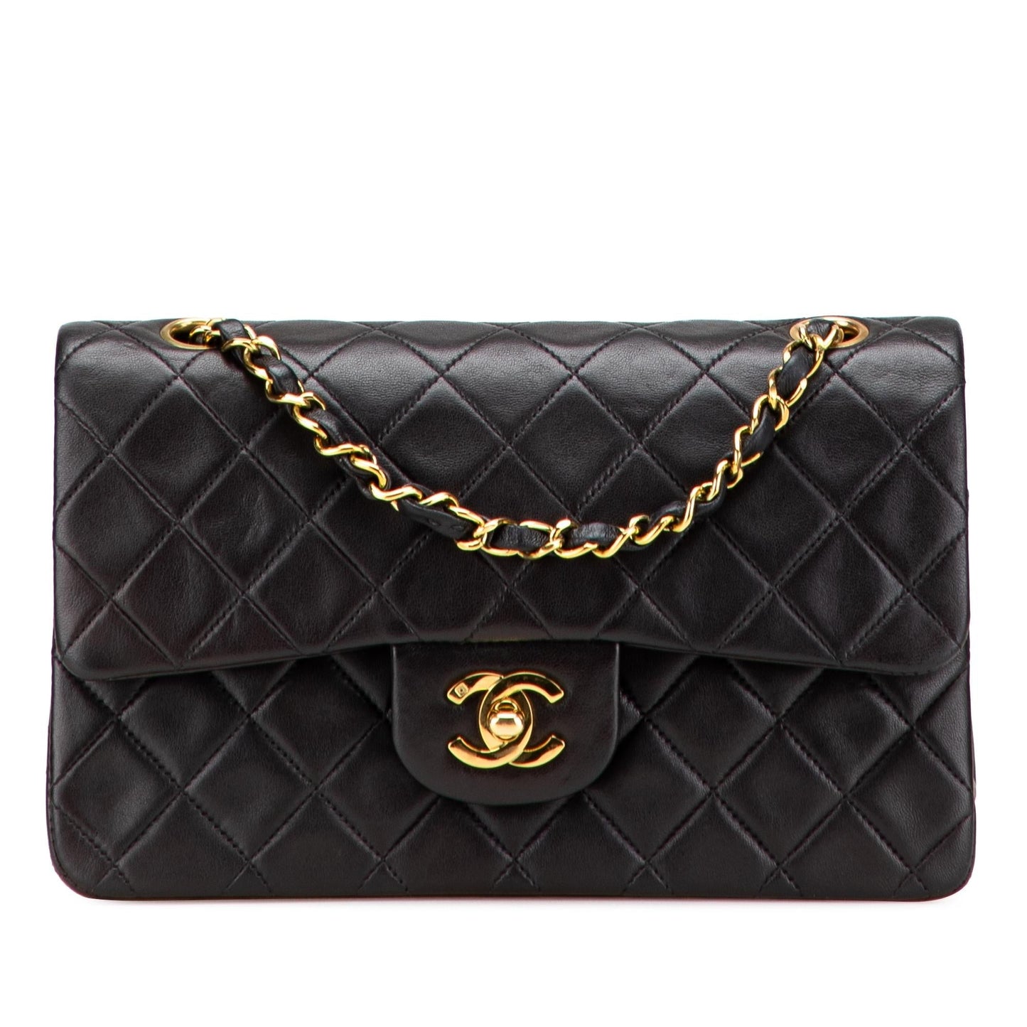 Chanel Classic Lambskin Double Flap Small Handbag Flap 12