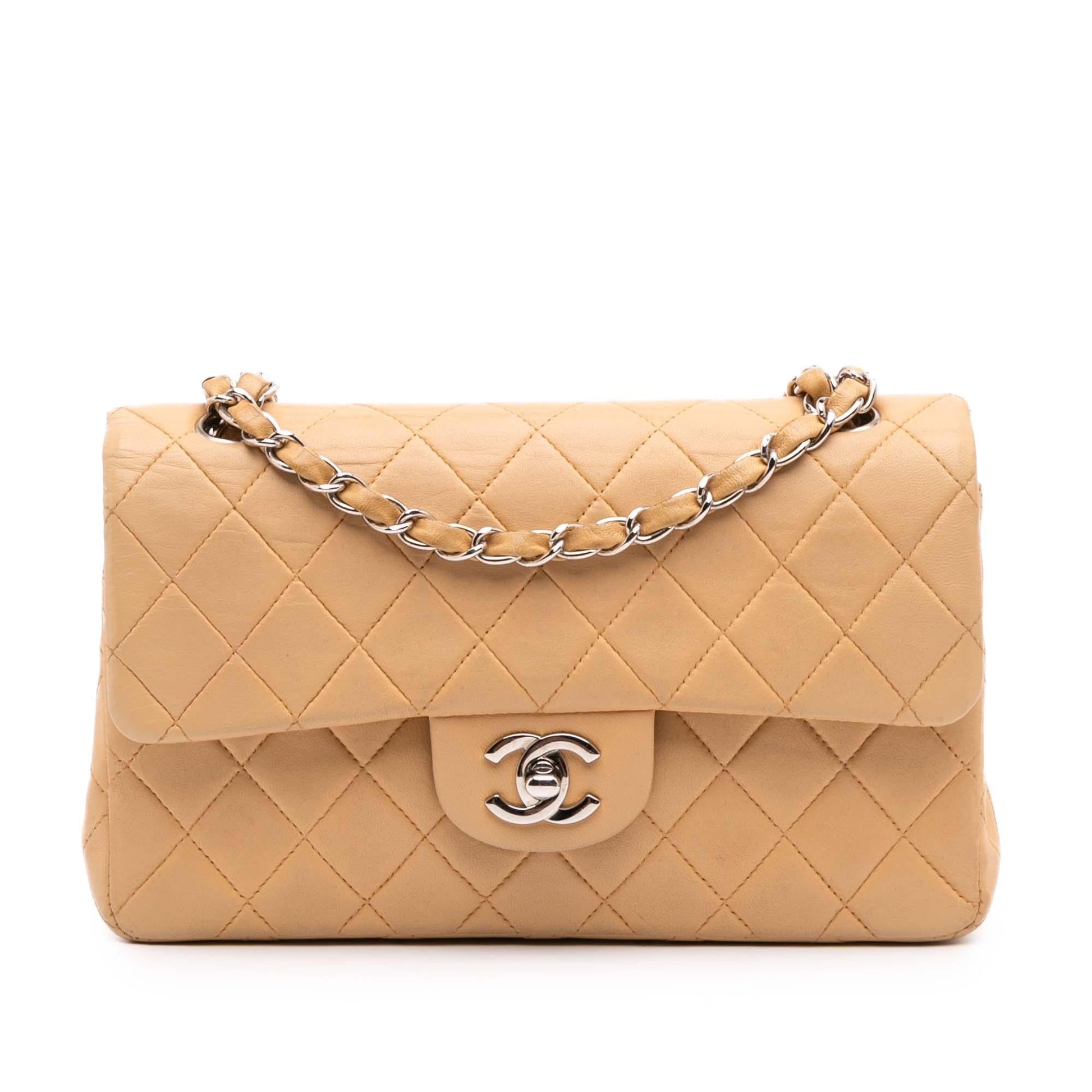 Chanel Classic Lambskin Double Flap Small Handbag Flap 13