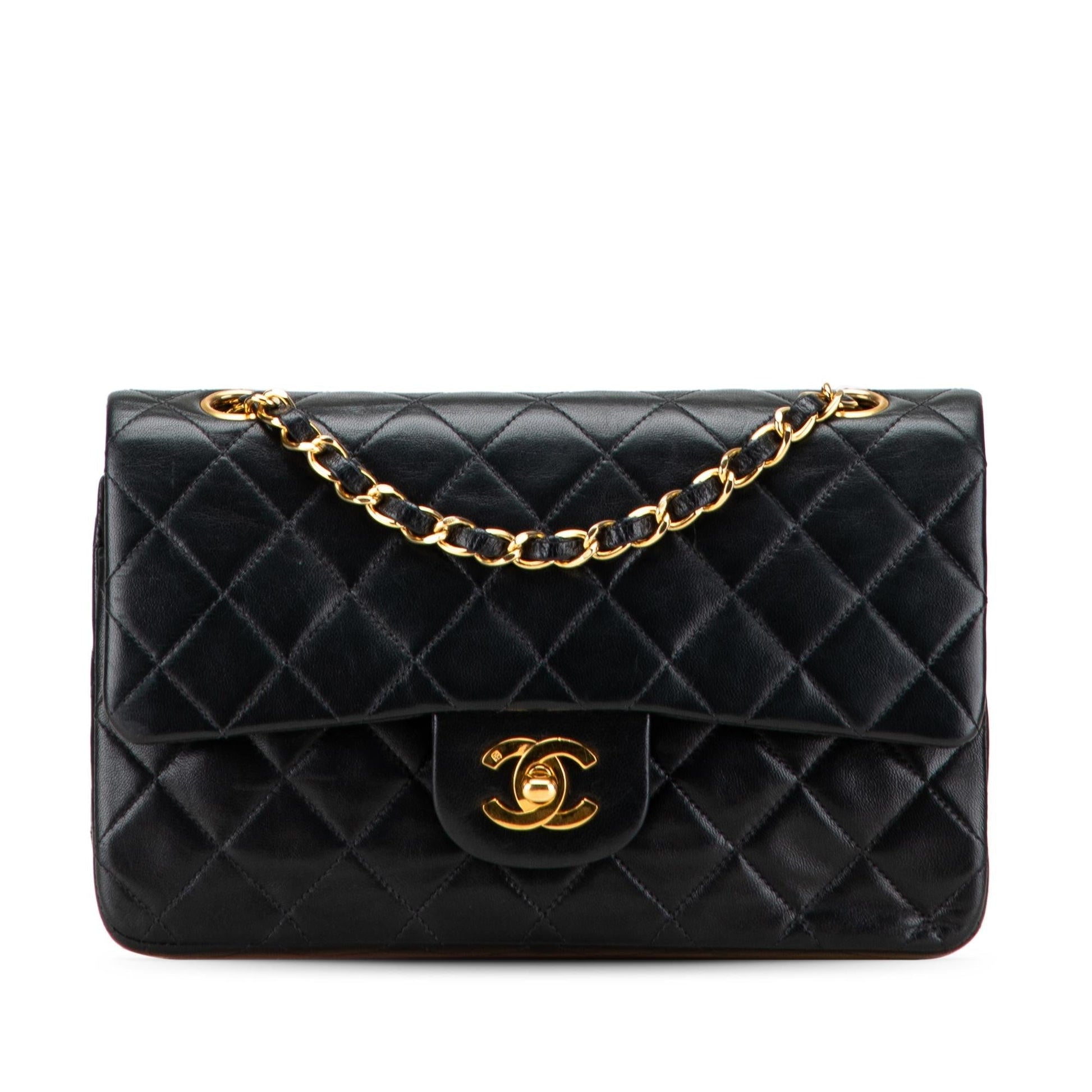Chanel Classic Lambskin Double Flap Small Handbag Flap 14