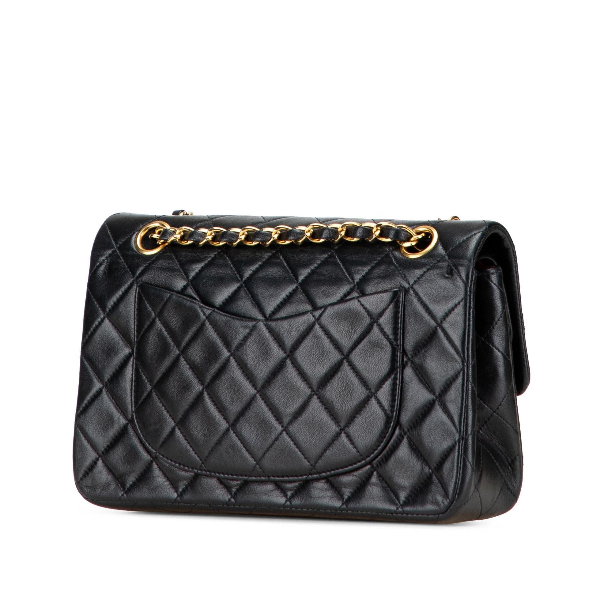 Chanel Classic Lambskin Double Flap Small Handbag Flap 14