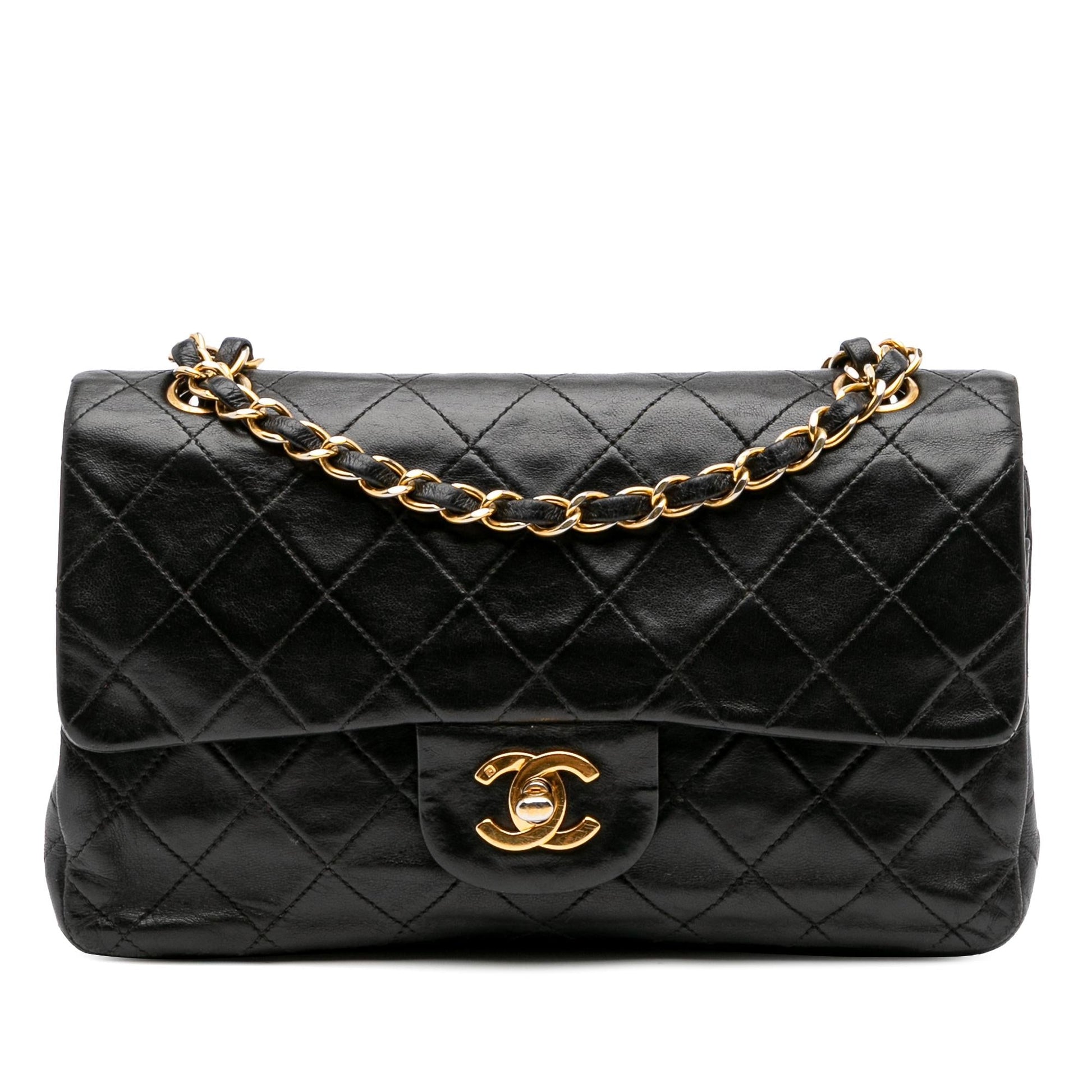 Chanel Classic Lambskin Double Flap Small Handbag Flap 15