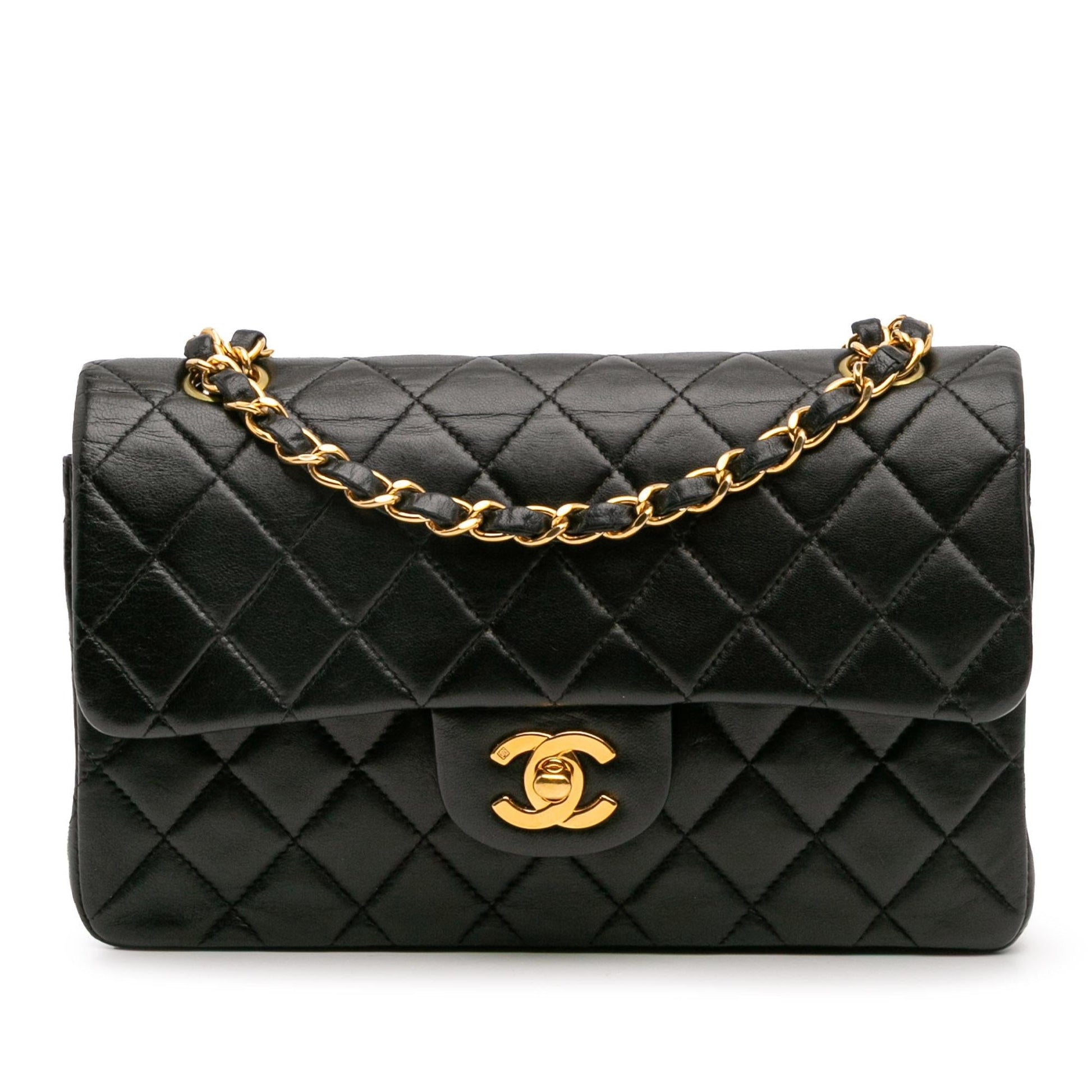 Chanel Classic Lambskin Double Flap Small Handbag Flap 17