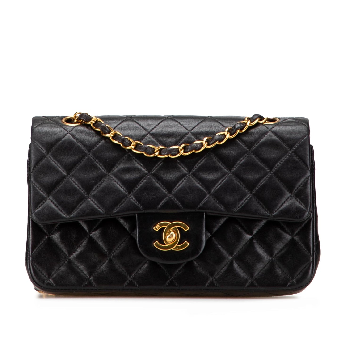 Chanel Classic Lambskin Double Flap Small Handbag Flap 22