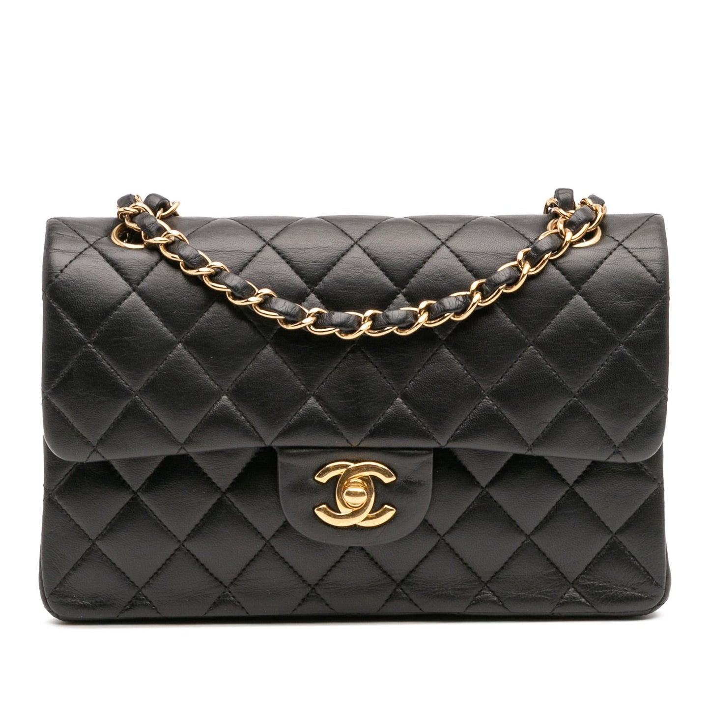 Chanel Classic Lambskin Double Flap Small Handbag Flap 23