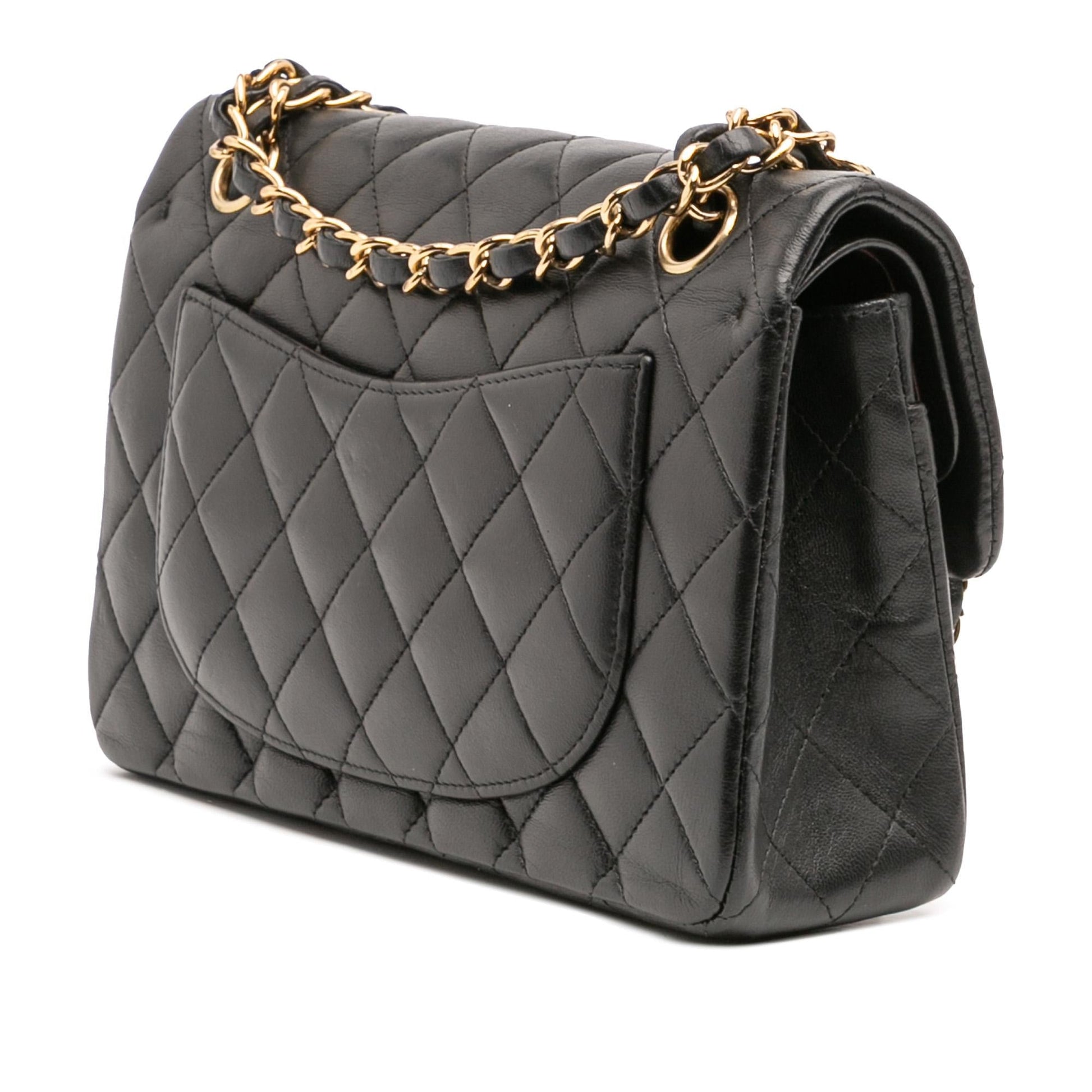 Chanel Classic Lambskin Double Flap Small Handbag Flap 23