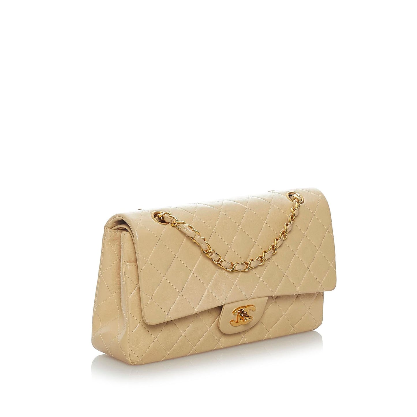Chanel Classic Lambskin Double Flap SHG Small Leather Shoulder Bag 6