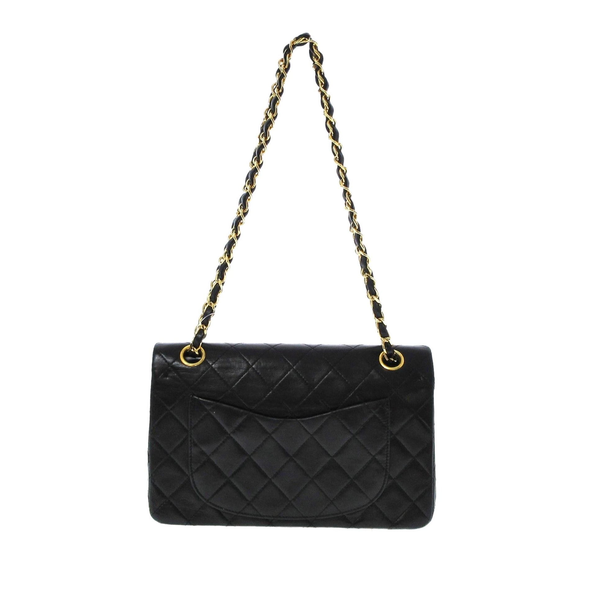 Chanel Classic Lambskin Double Flap SHG Small Leather Shoulder Bag 7