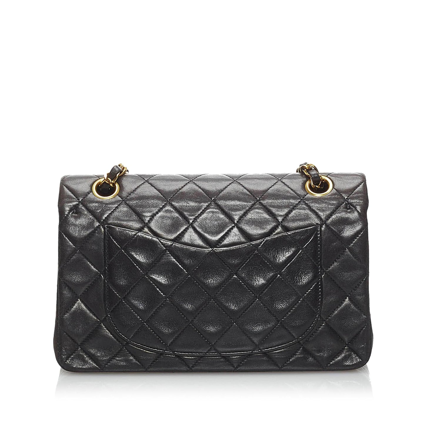 Chanel Classic Lambskin Double Flap SHG Small Leather Shoulder Bag 9