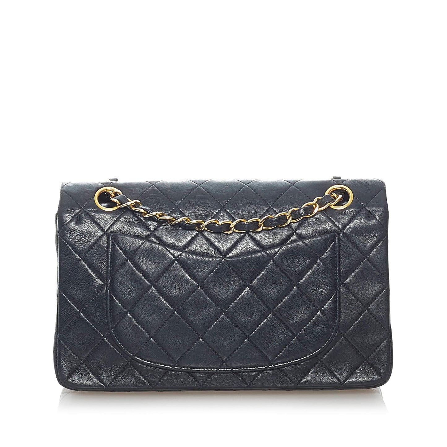 Chanel Classic Lambskin Double Flap SHG Small Leather Shoulder Bag 10